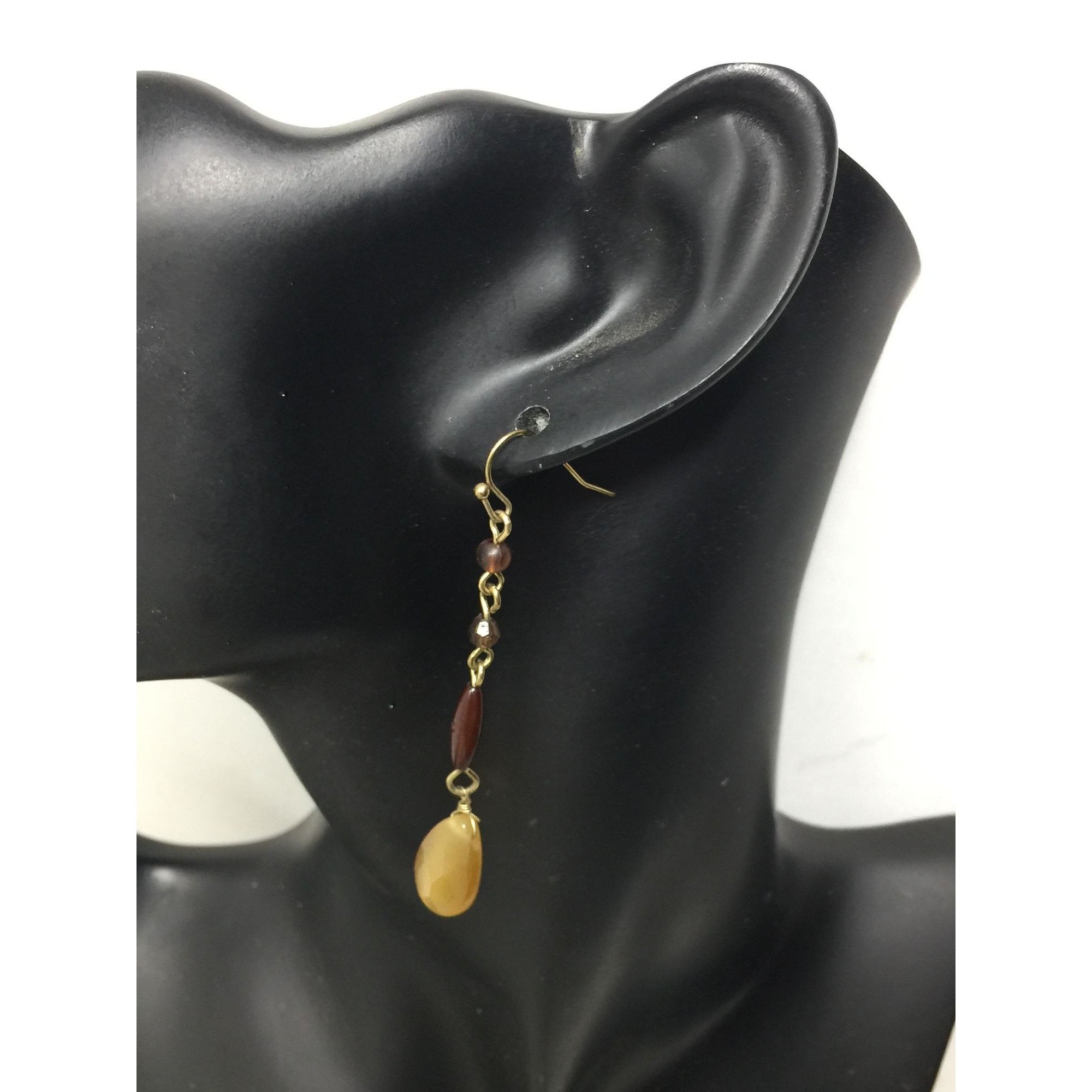Other Women's Dangle/Drop Earrings - Gold Tone with Multi Colored Size ONE SIZE - 5 Thumbnail