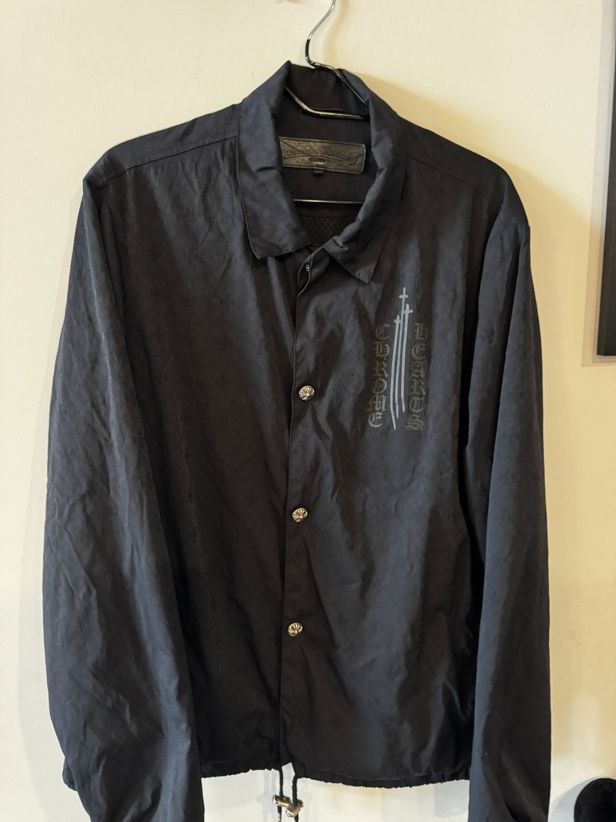 Chrome Hearts Chrome Hearts Eyechart Nylon Windbreaker Jacket Size US XL / EU 56 / 4 - 13 Thumbnail