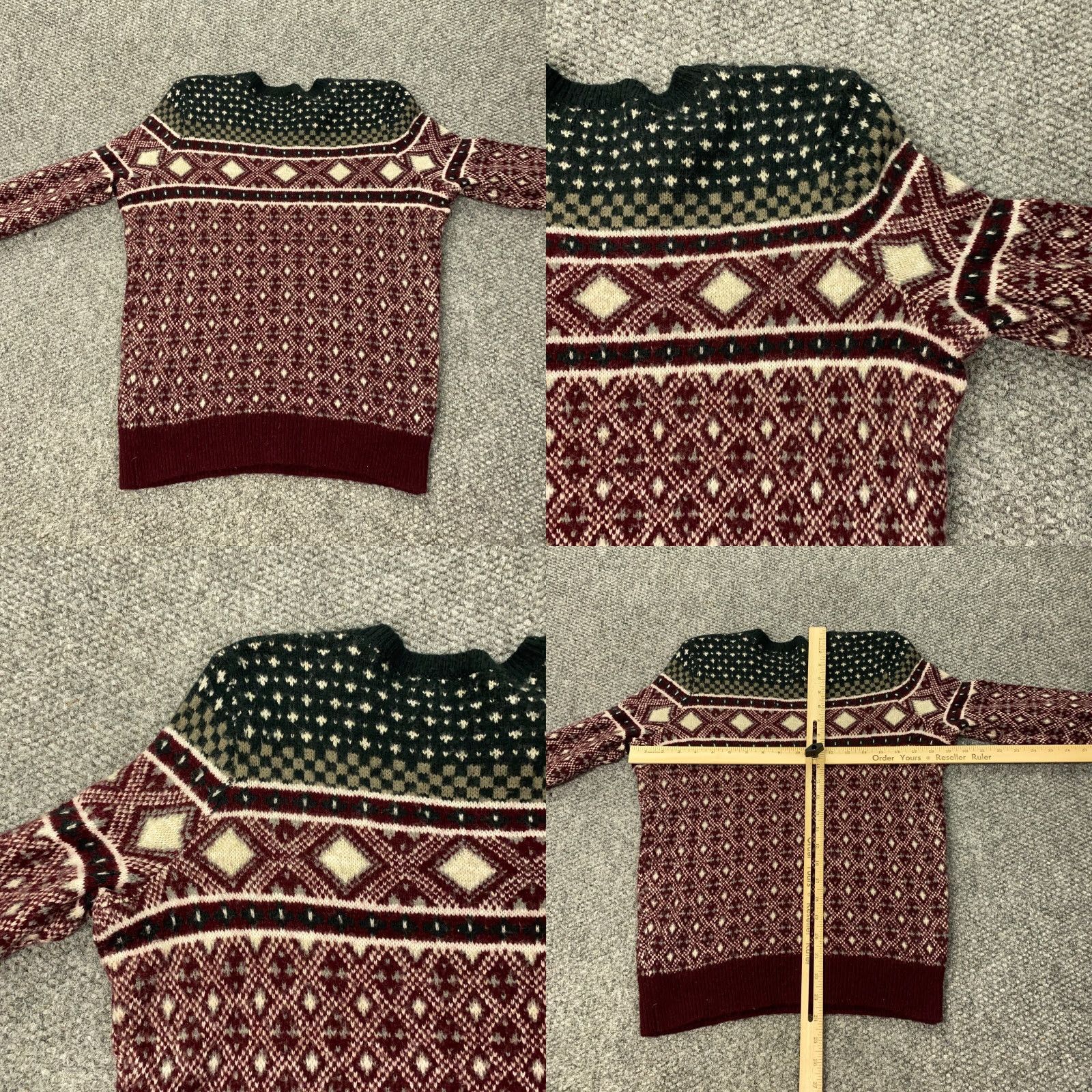 Abercrombie & Fitch VINTAGE Abercrombie & Fitch Sweater Womens Small Red Jeweled Holiday Knit Pullover Regular Fit Size S / US 4 / IT 40 - 8 Thumbnail