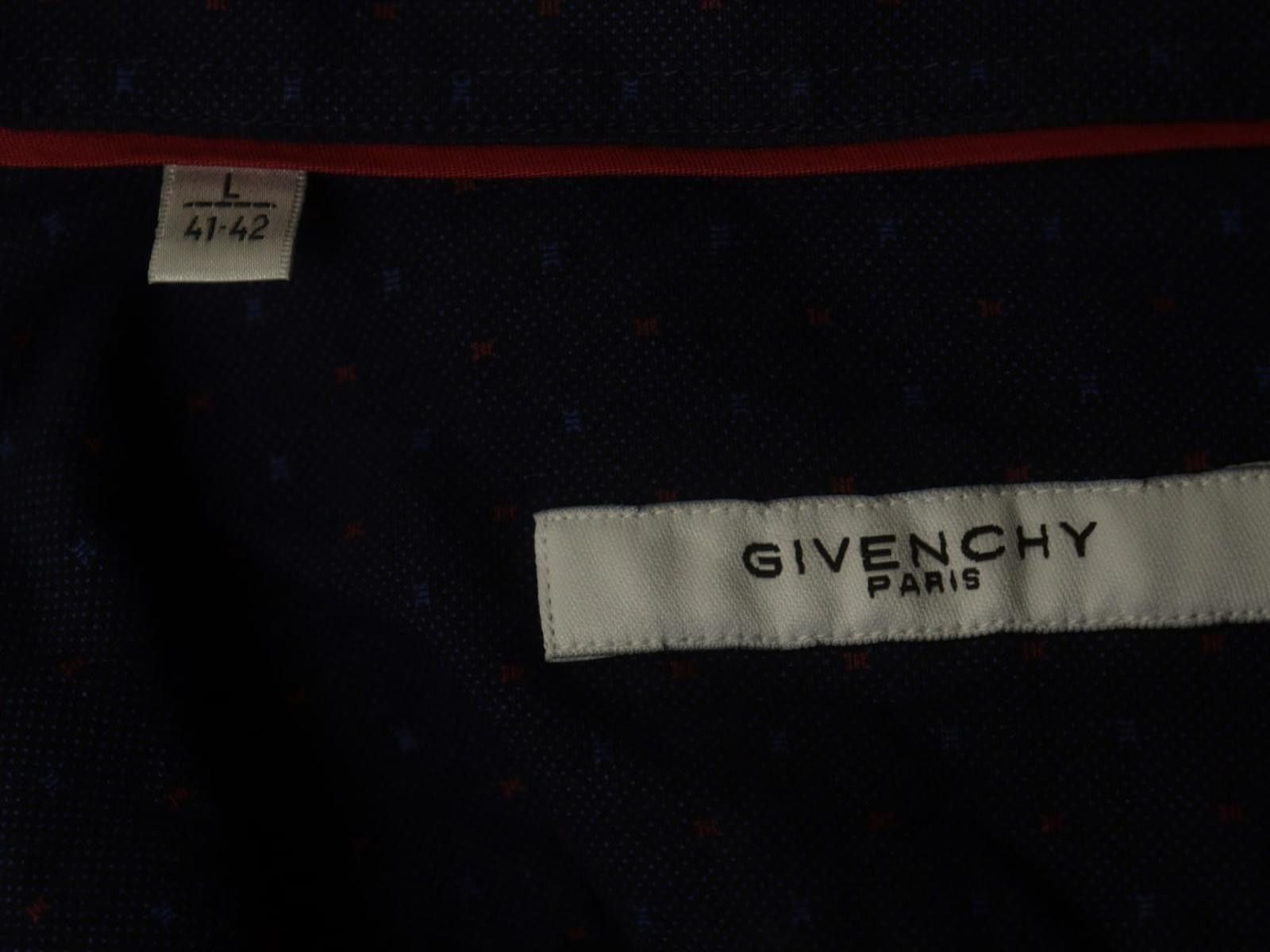 Givenchy Givenchy Blue Polka Dot Cotton Collared Shirt Size 41/42 Size US M / EU 48-50 / 2 - 10 Thumbnail