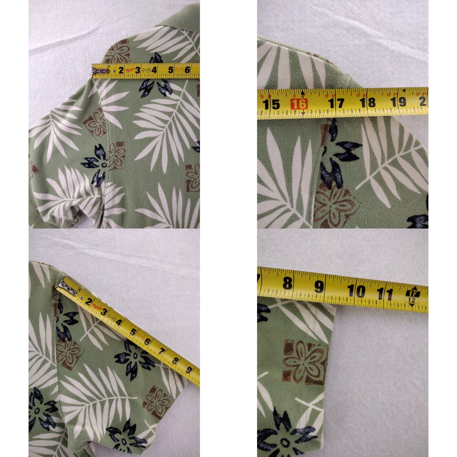 Ralph Lauren Chaps Ralph Lauren Polo Shirt Polo Hawaiian Floral Short Sleeve Aloha Green 100% Cotton MENS XL Size US S / EU 44-46 / 1 - 9 Thumbnail