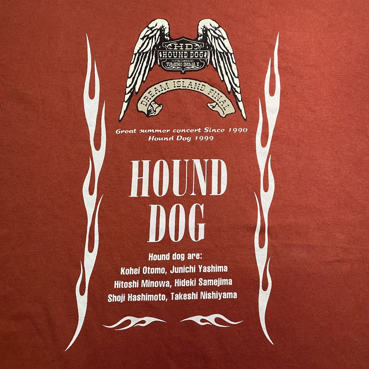 Band Tees × Vintage VINTAGE 90s HOUND DOG JAPANESE ROCK BAND T SHIRT Size US M / EU 48-50 / 2 - 6 Thumbnail