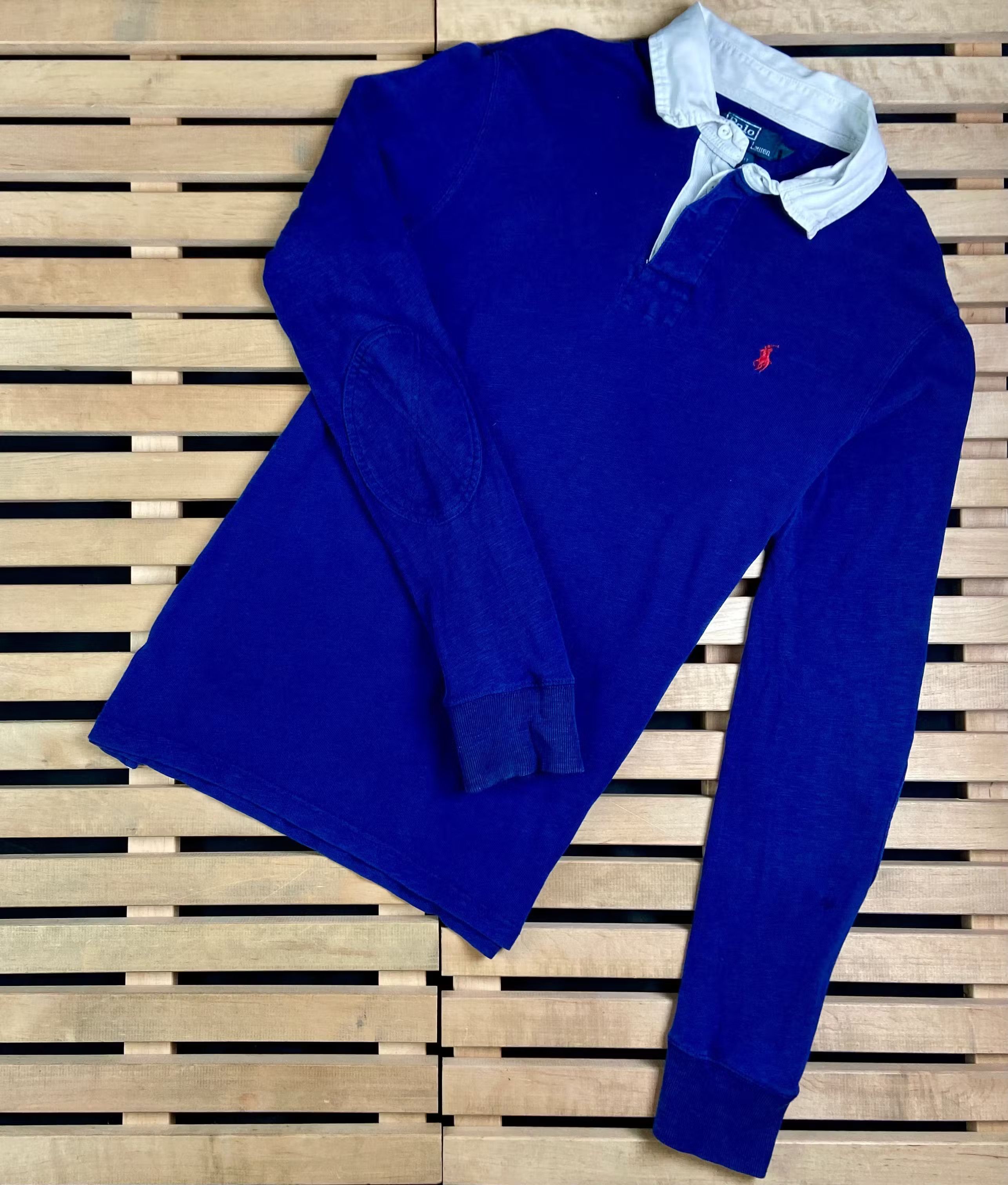 Polo Ralph Lauren × Ralph Lauren × Vintage Mens Rugby Sweatshirt Polo Ralph Lauren Vintage Size L Size US L / EU 52-54 / 3 - 1 Thumbnail