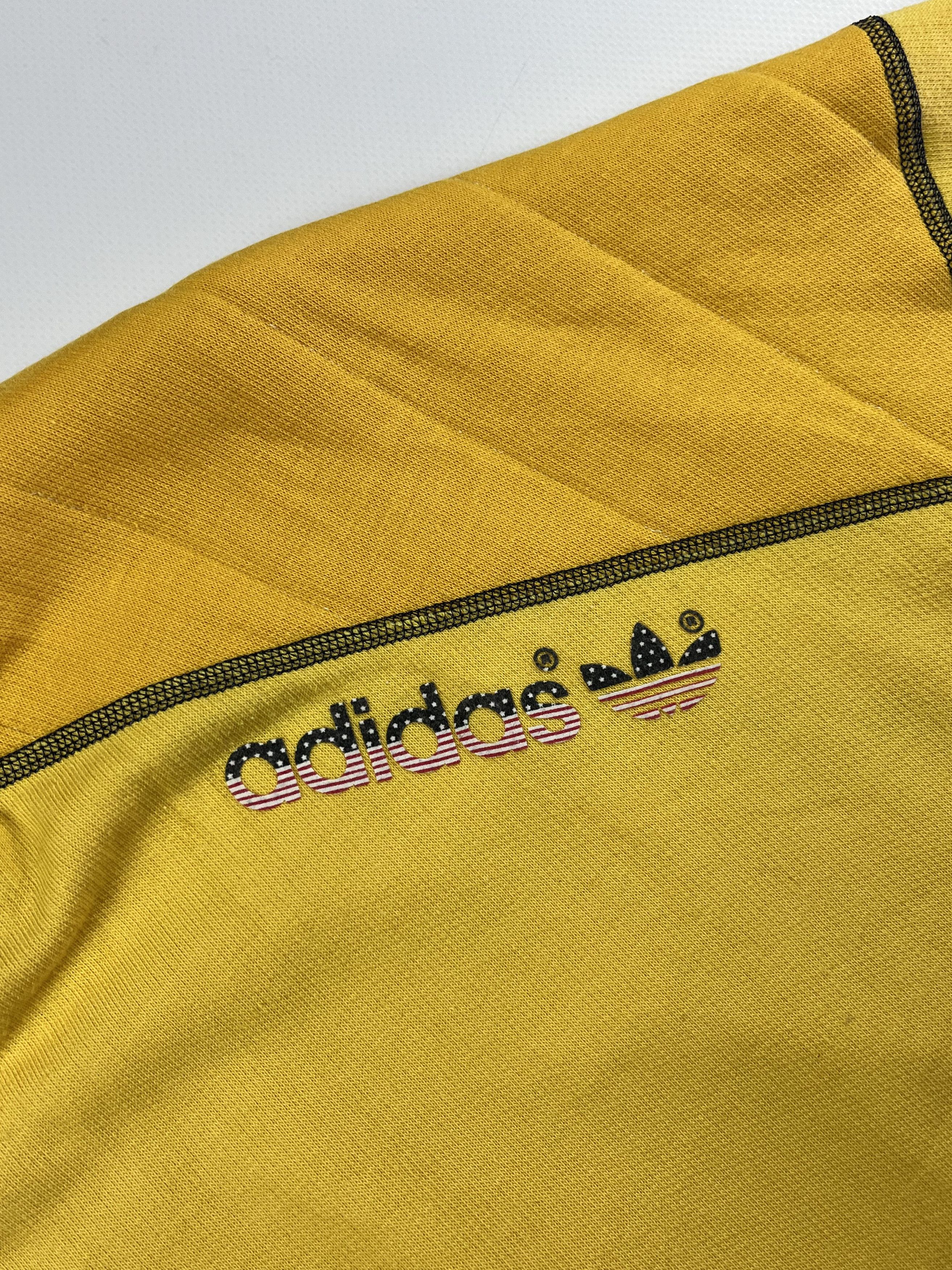 Adidas × Vintage 80s Made In France! Adidas Vintage T-Shirt American Flag Size US L / EU 52-54 / 3 - 4 Thumbnail