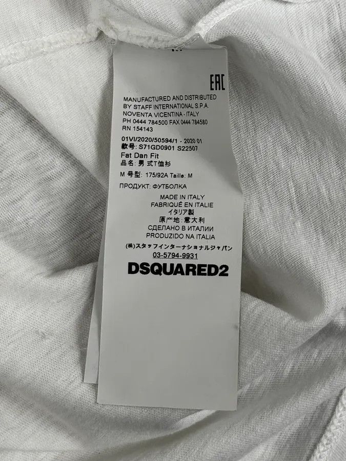 Dsquared2 SS2020 Dsquared2 White Bruce Lee Fighter T-Shirt Size US M / EU 48-50 / 2 - 10 Thumbnail