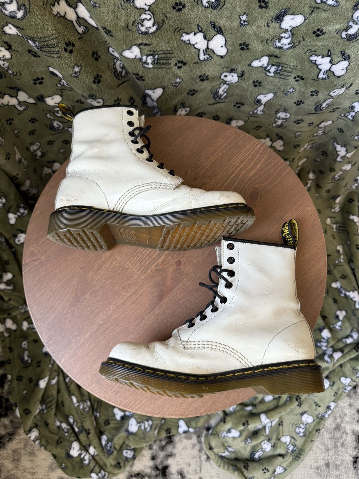 Dr. Martens Dr. Martens 1460 White Boots Size US 7.5 / IT 37.5 - 3 Thumbnail