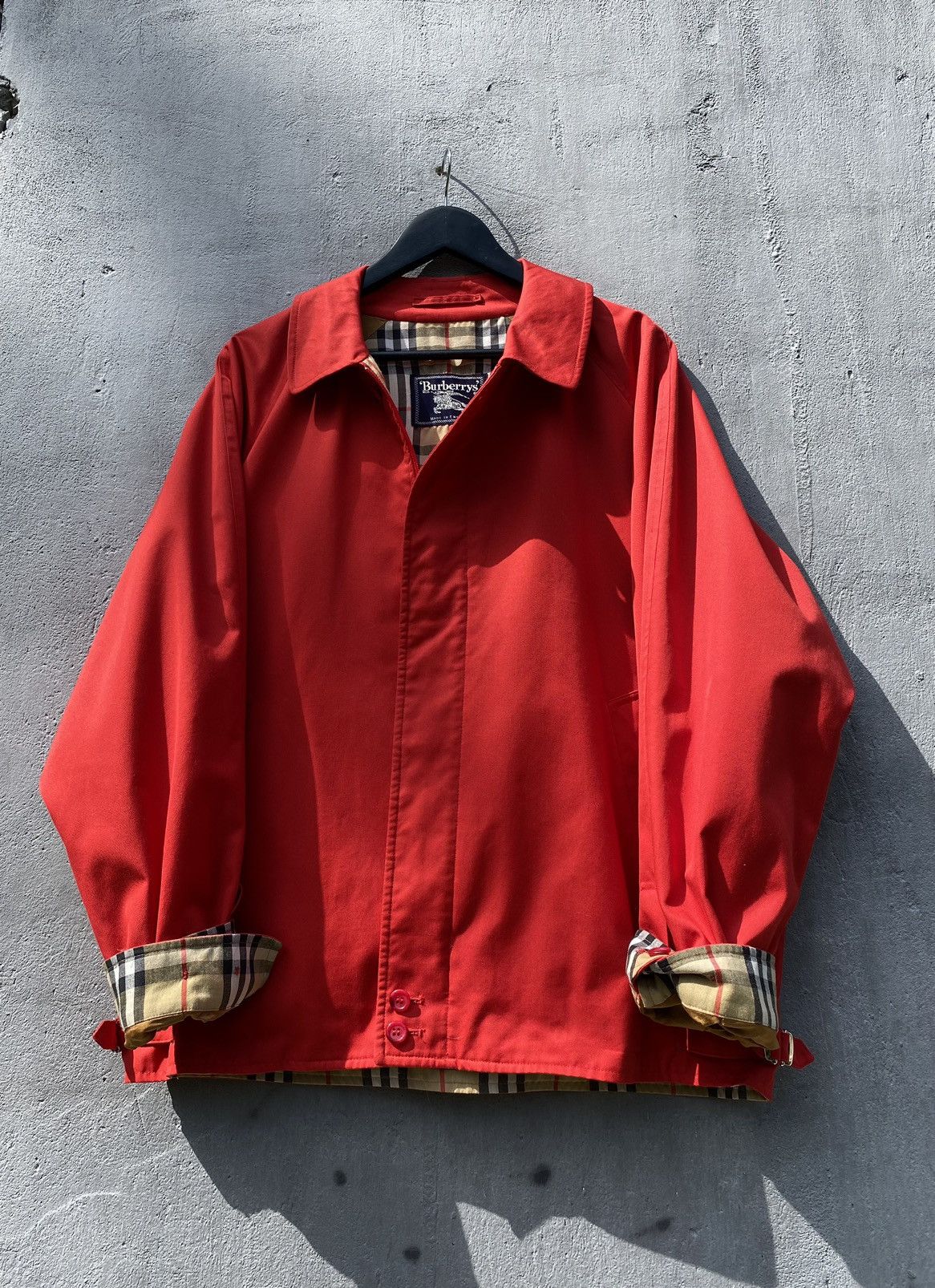 Burberry Vintage 90s BURBERRY Check Bomber Ted Jacket Size US L / EU 52-54 / 3 - 1 Thumbnail