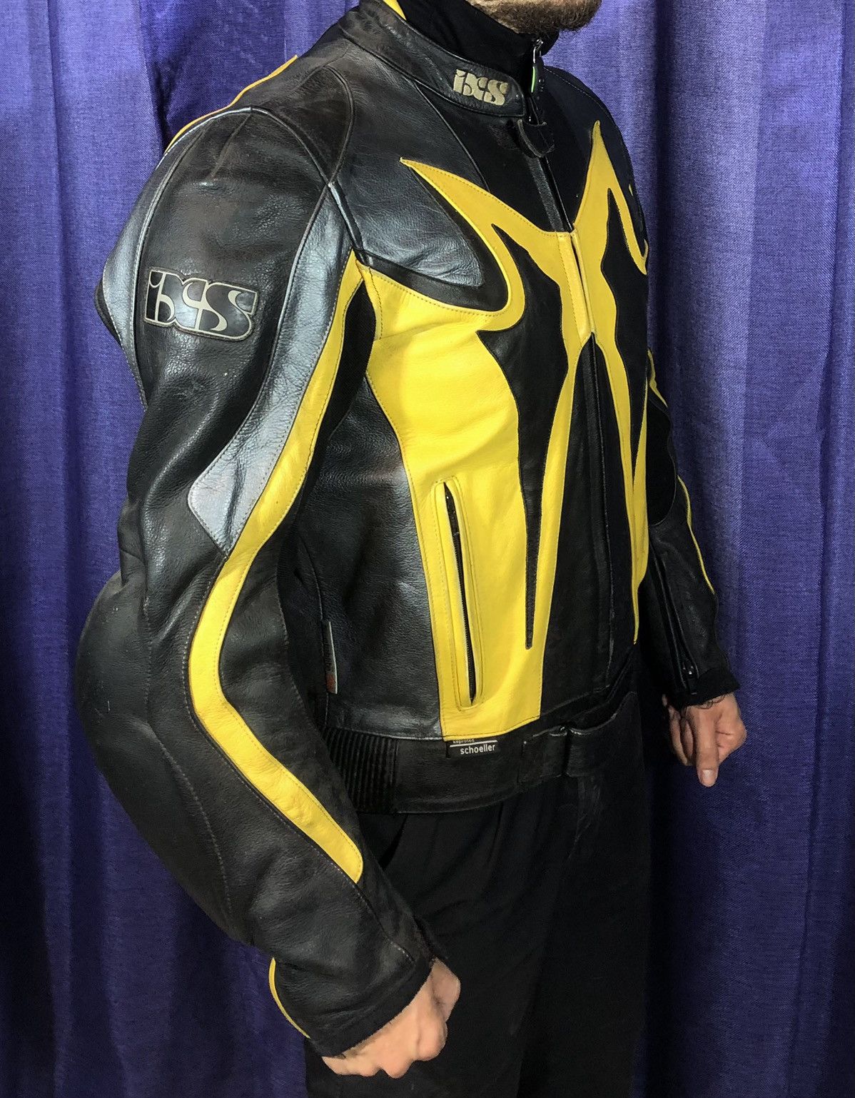 Dainese × Honda × Yamaha IXS Motorcycle leather jacket Racing vintage Size US M / EU 48-50 / 2 - 3 Thumbnail