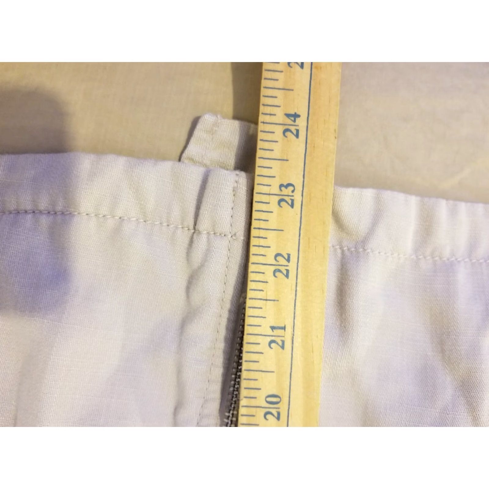 Ann Taylor VINTAGE? No. Final: Ann Taylor Jacket Womens XL Beige Lyocell Basic Coat? Size XL / US 12-14 / IT 48-50 - 7 Thumbnail