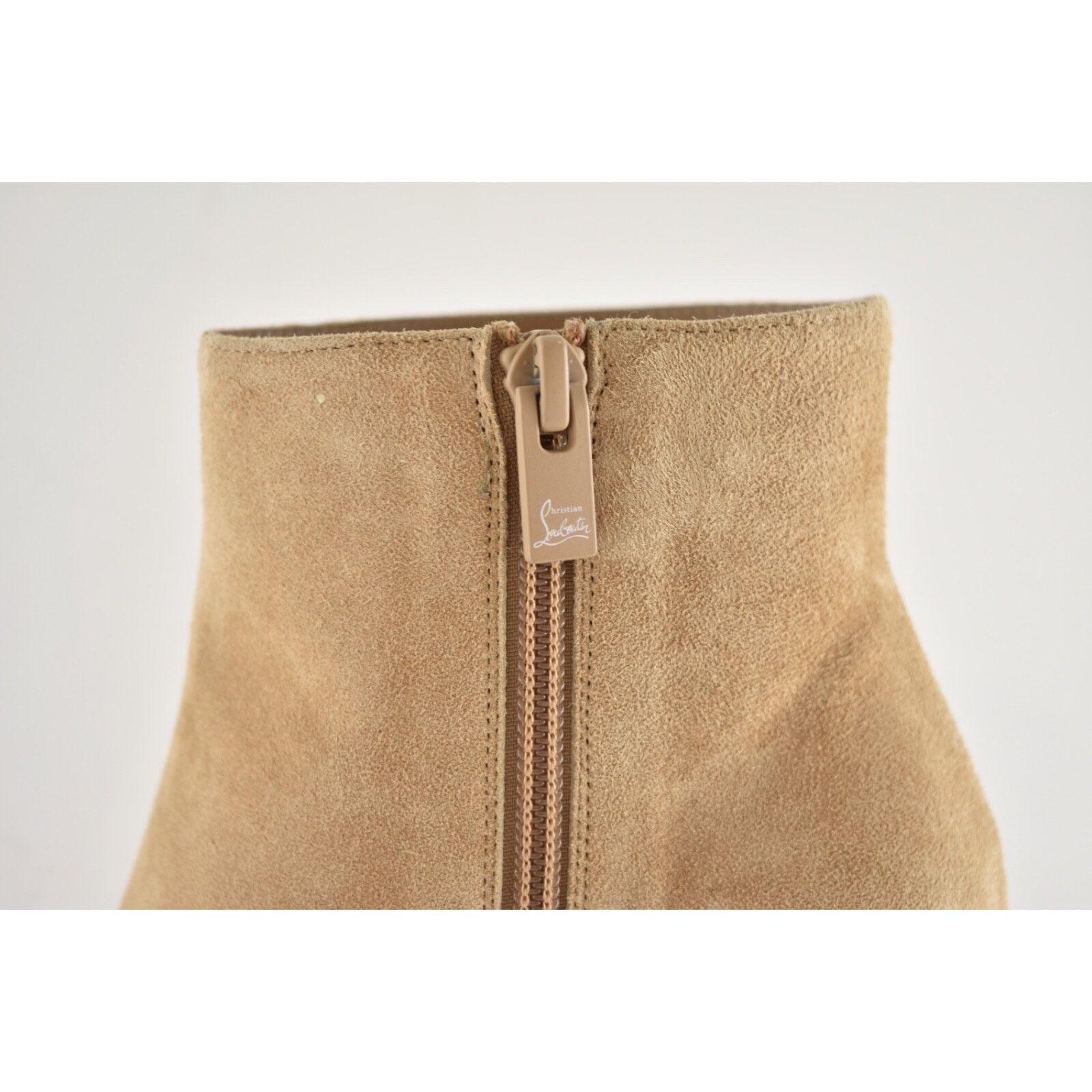 Christian Louboutin Christian Louboutin So Apostropha Booty 80 Beige Suede Size US 8.5 / IT 38.5 - 11 Thumbnail