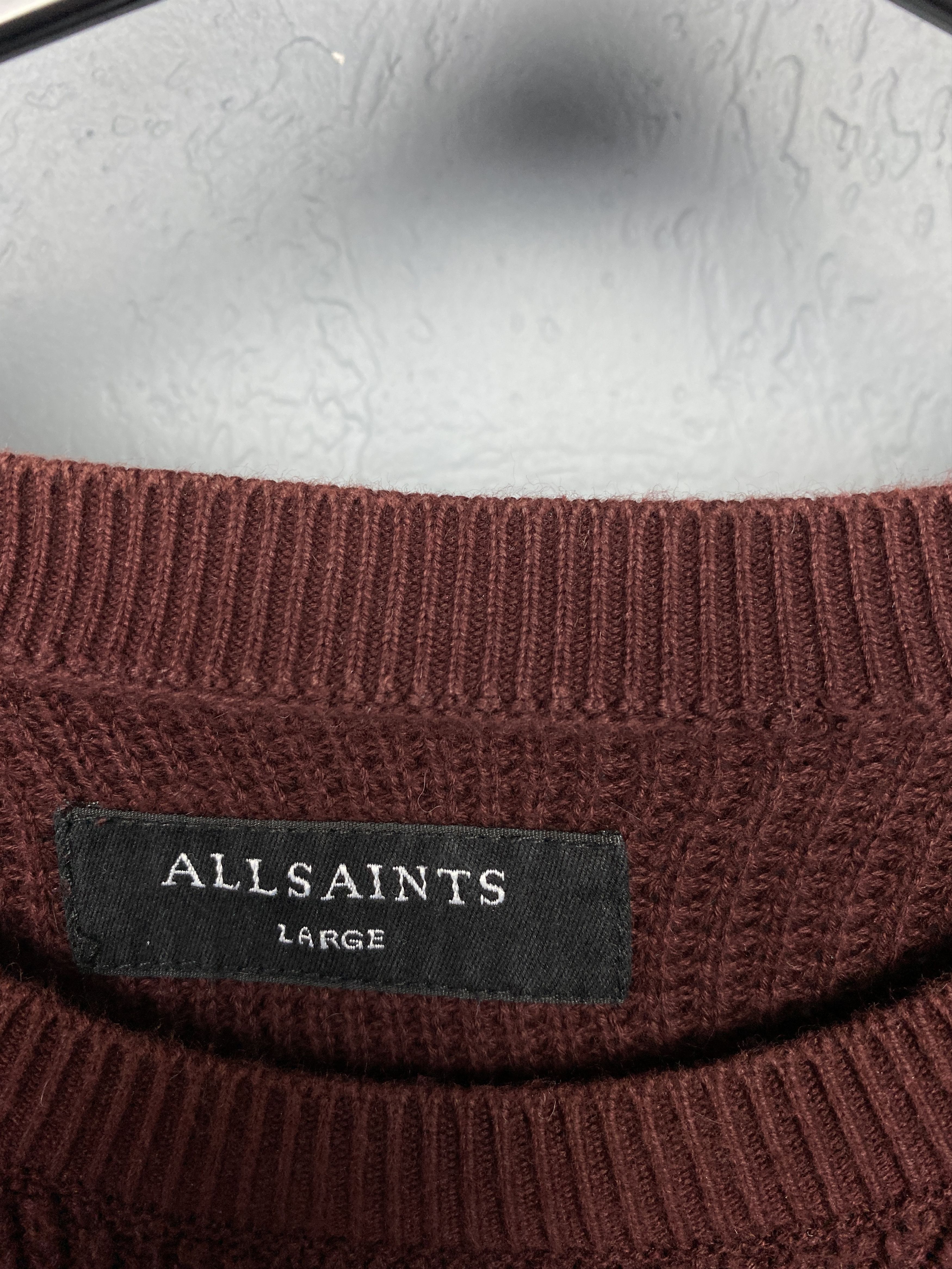 Allsaints × Vintage Allsaints Vintage Rias Crew Neck Mens Knit Sweater Size US L / EU 52-54 / 3 - 4 Thumbnail