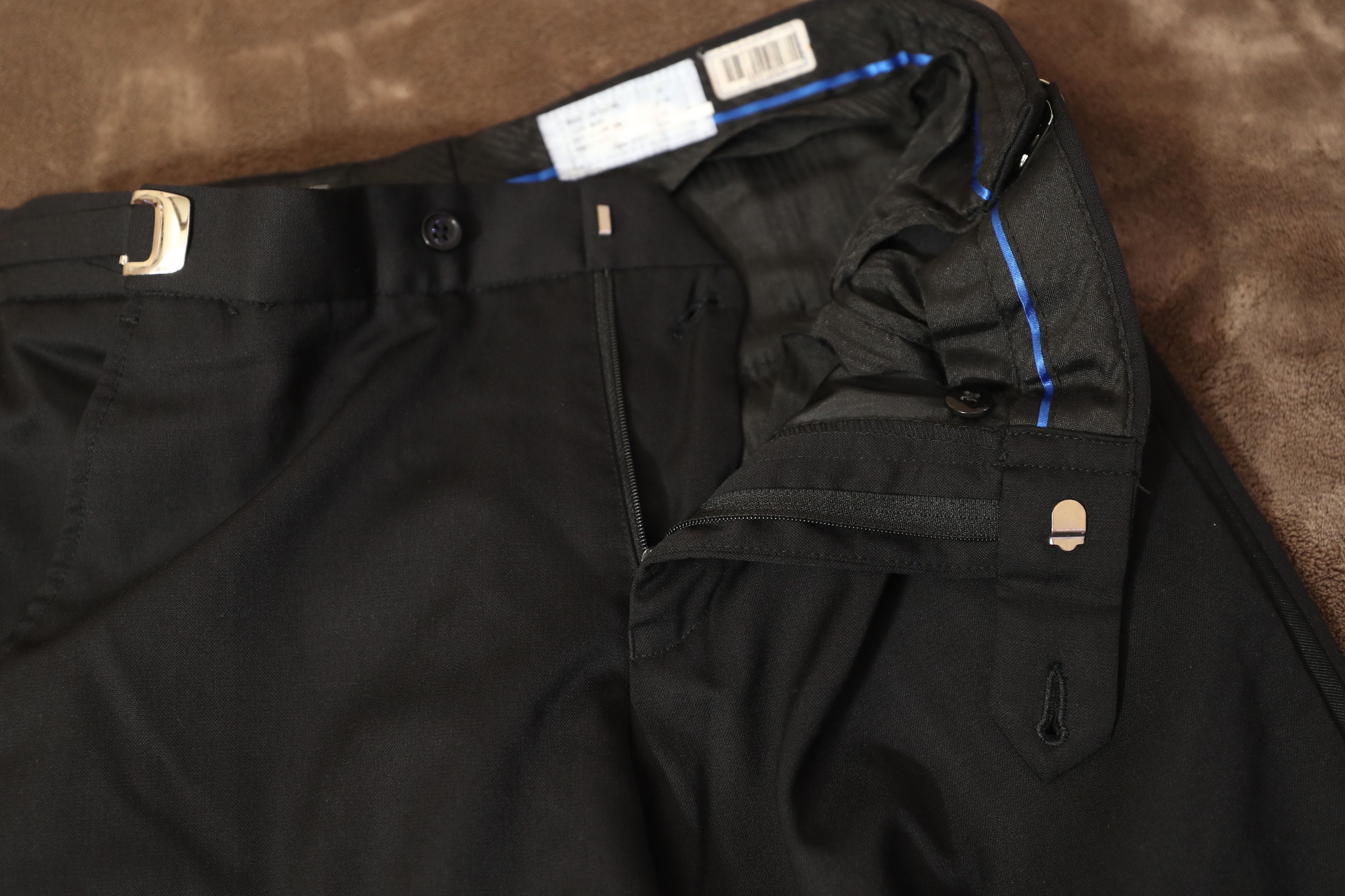 Vintage Super 130's Fine Worsted Wool Slim Pants (30x31) Size US 30 / EU 46 - 7 Thumbnail