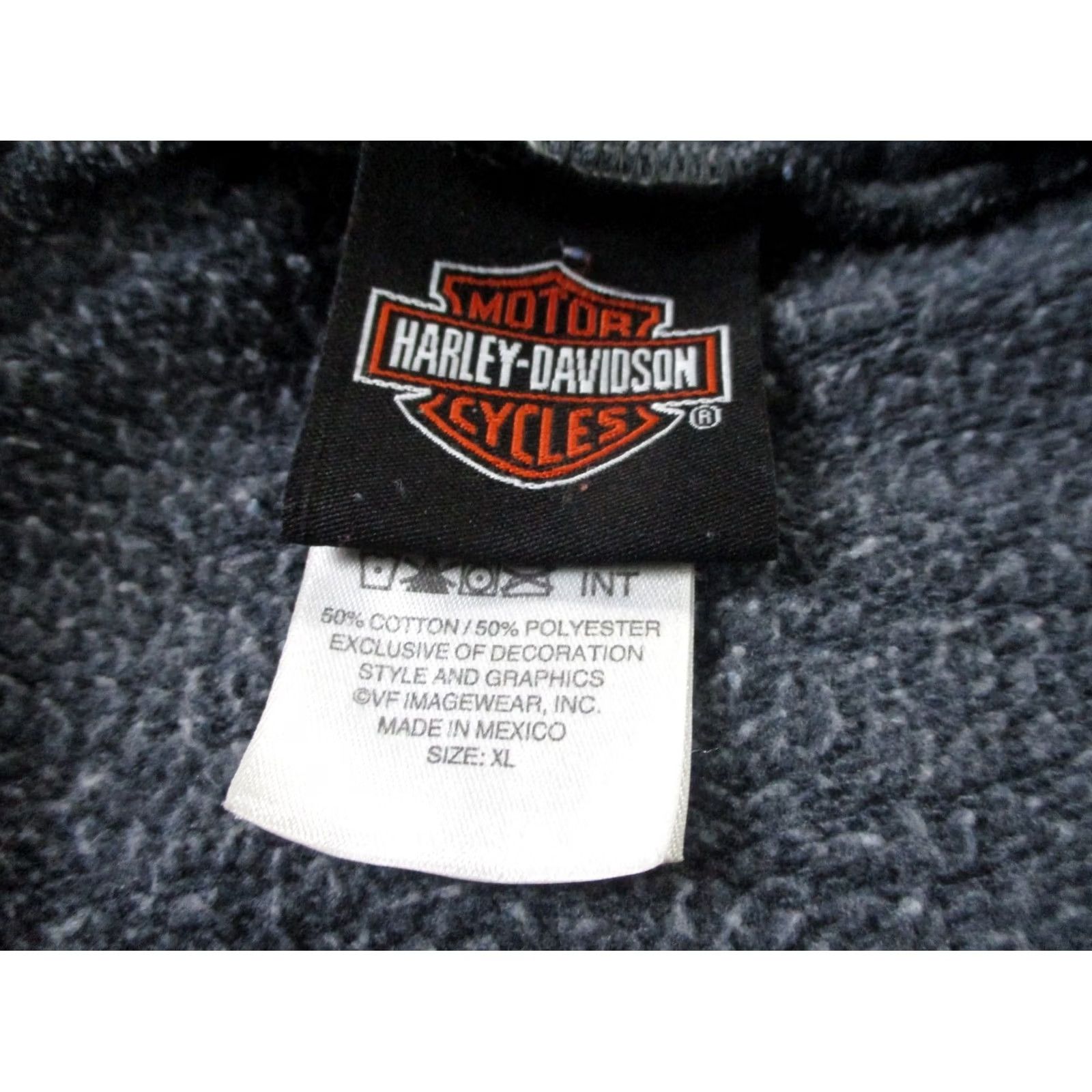 Harley Davidson Harley-Davidson Jacket Men XL Legendary Logo Windbreaker Hooded Full Zip Pockets Gray Biker Riding Vintage? Size US XL / EU 56 / 4 - 6 Thumbnail