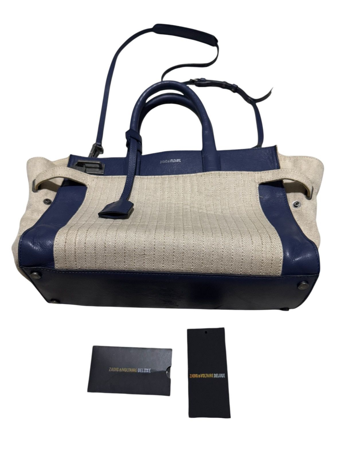 Zadig & Voltaire RARE! Zadig&Voltaire Candide Birkin Style Med Leather Hndbg Size ONE SIZE - 3 Thumbnail