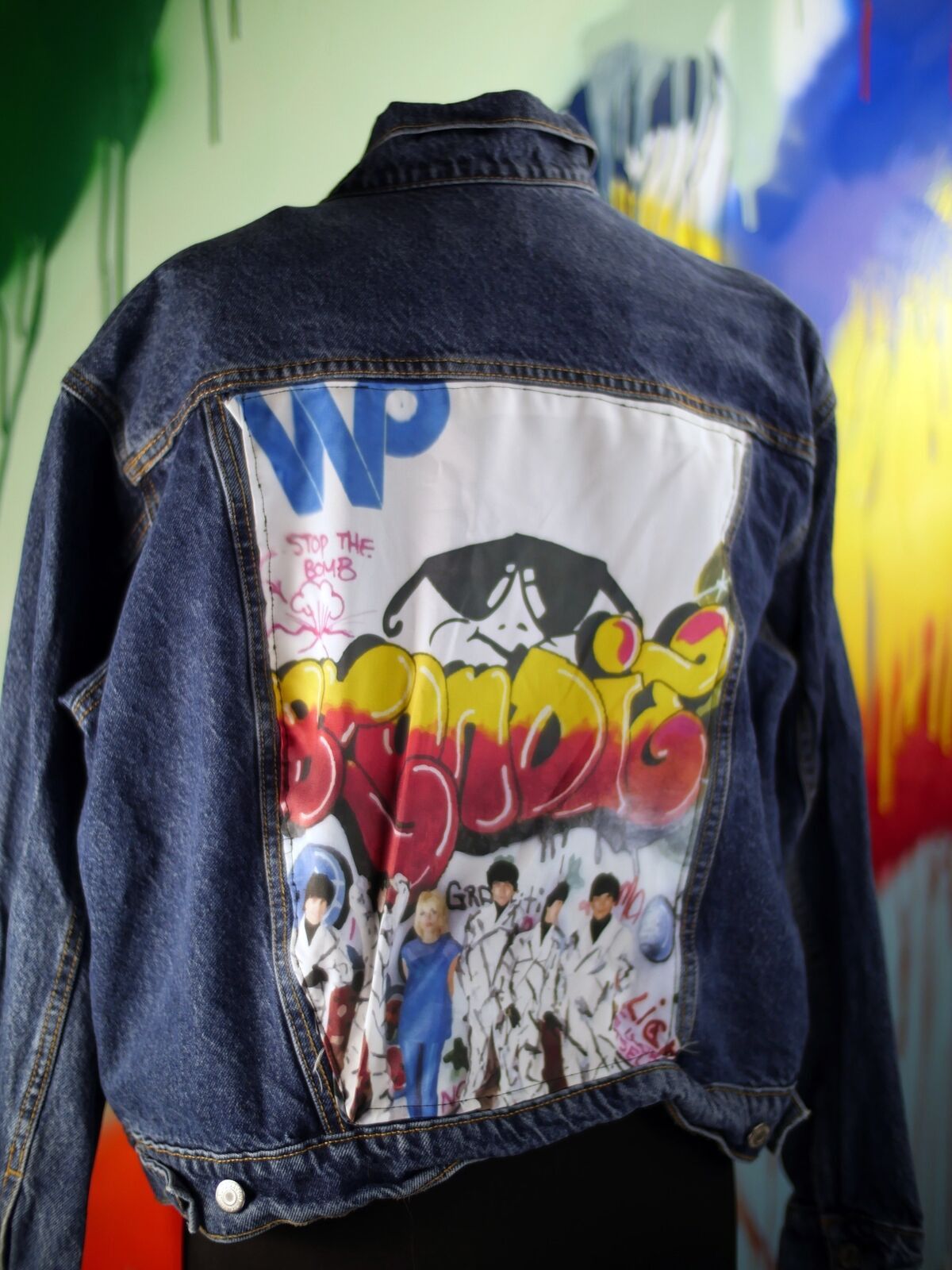 Old Navy Blondie 80's Denim Jean jacket Size US L / EU 52-54 / 3 - 4 Thumbnail