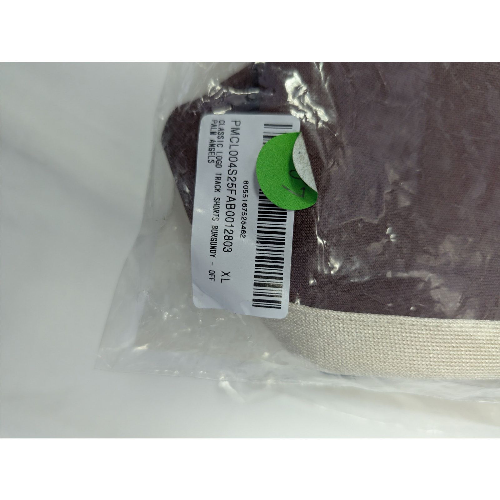 Palm Angels o1rshd1 Classic Logo Track Shorts in Burgundy / Off White Size US 36 / EU 52 - 22 Thumbnail