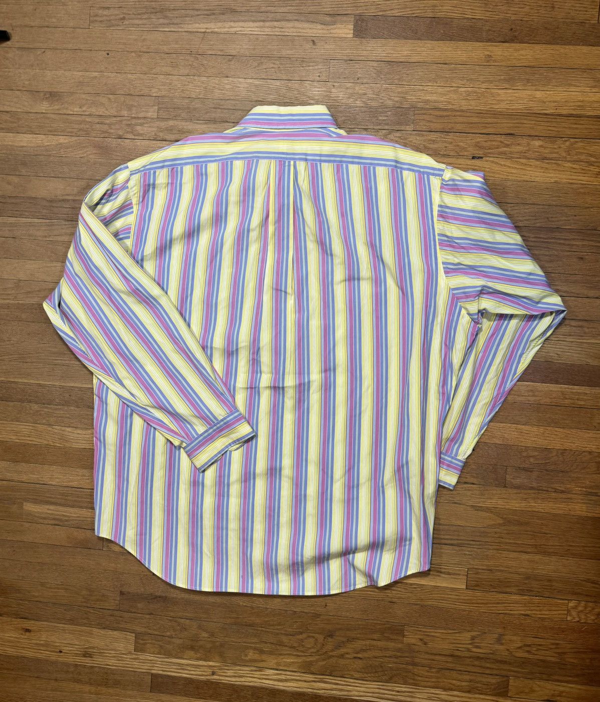 Polo Ralph Lauren × Vintage Vintage Polo Ralph Lauren Striped Button Up Shirt Size US XL / EU 56 / 4 - 2 Thumbnail