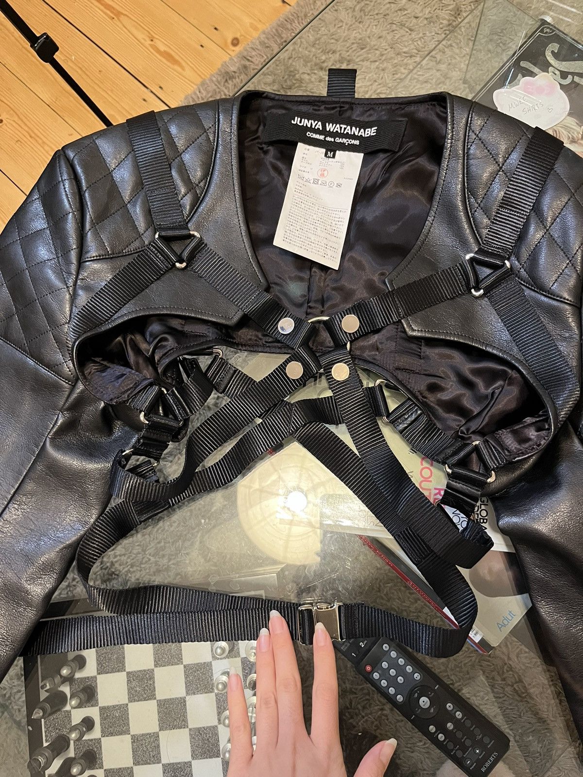 Comme des Garcons × Junya Watanabe CDG Junya Watanabe cropped leather jacket Size M / US 6-8 / IT 42-44 - 4 Thumbnail