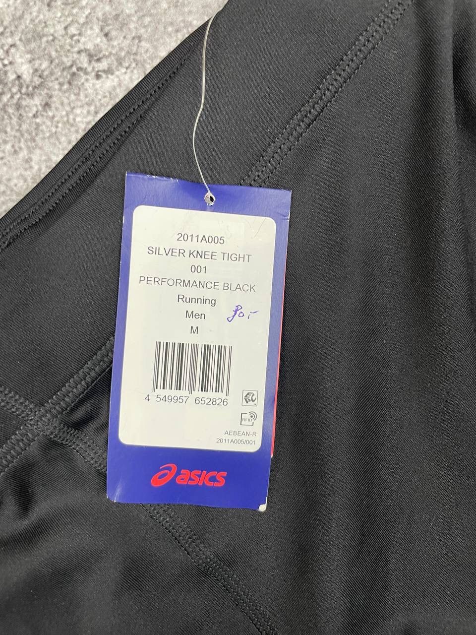 Asics ASICS NWT Men Running Tights Black Silver Knee Tight Size M Size 26" / US 2 / IT 38 - 4 Thumbnail
