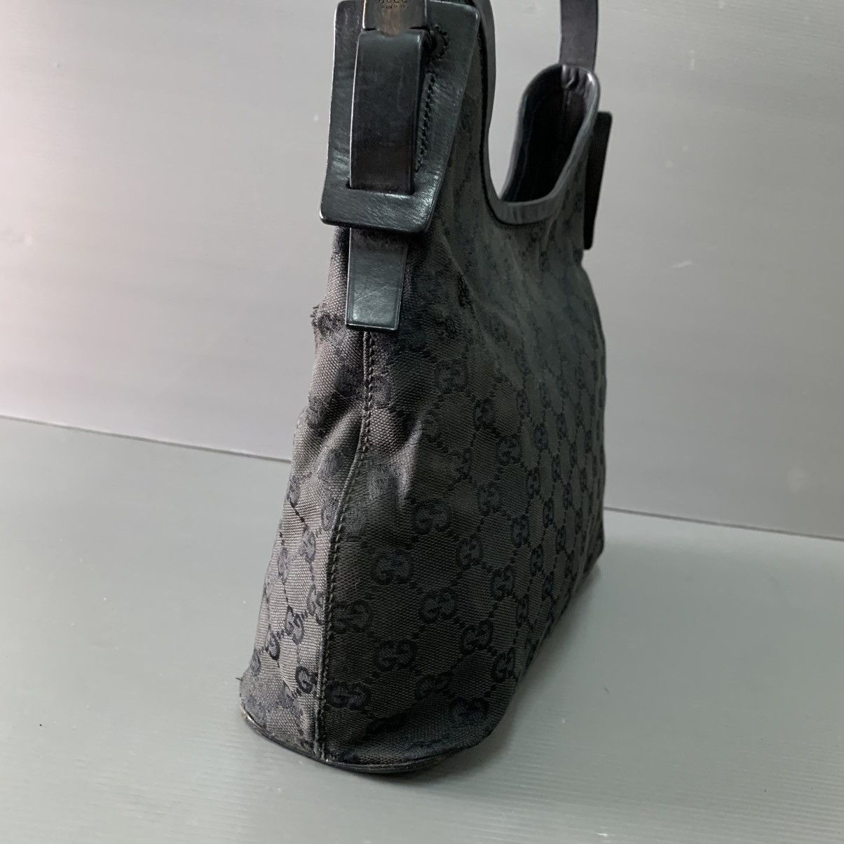 Gucci Gucci Monogram Black Hobo Bag Size ONE SIZE - 15 Thumbnail