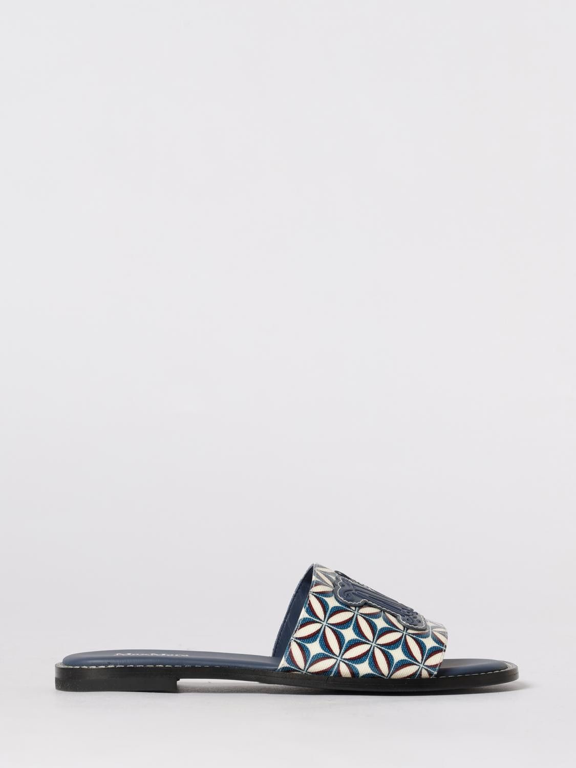 Max Mara Max Mara Heeled Sandal Woman Blue Size US 10 / IT 40 - 1 Thumbnail