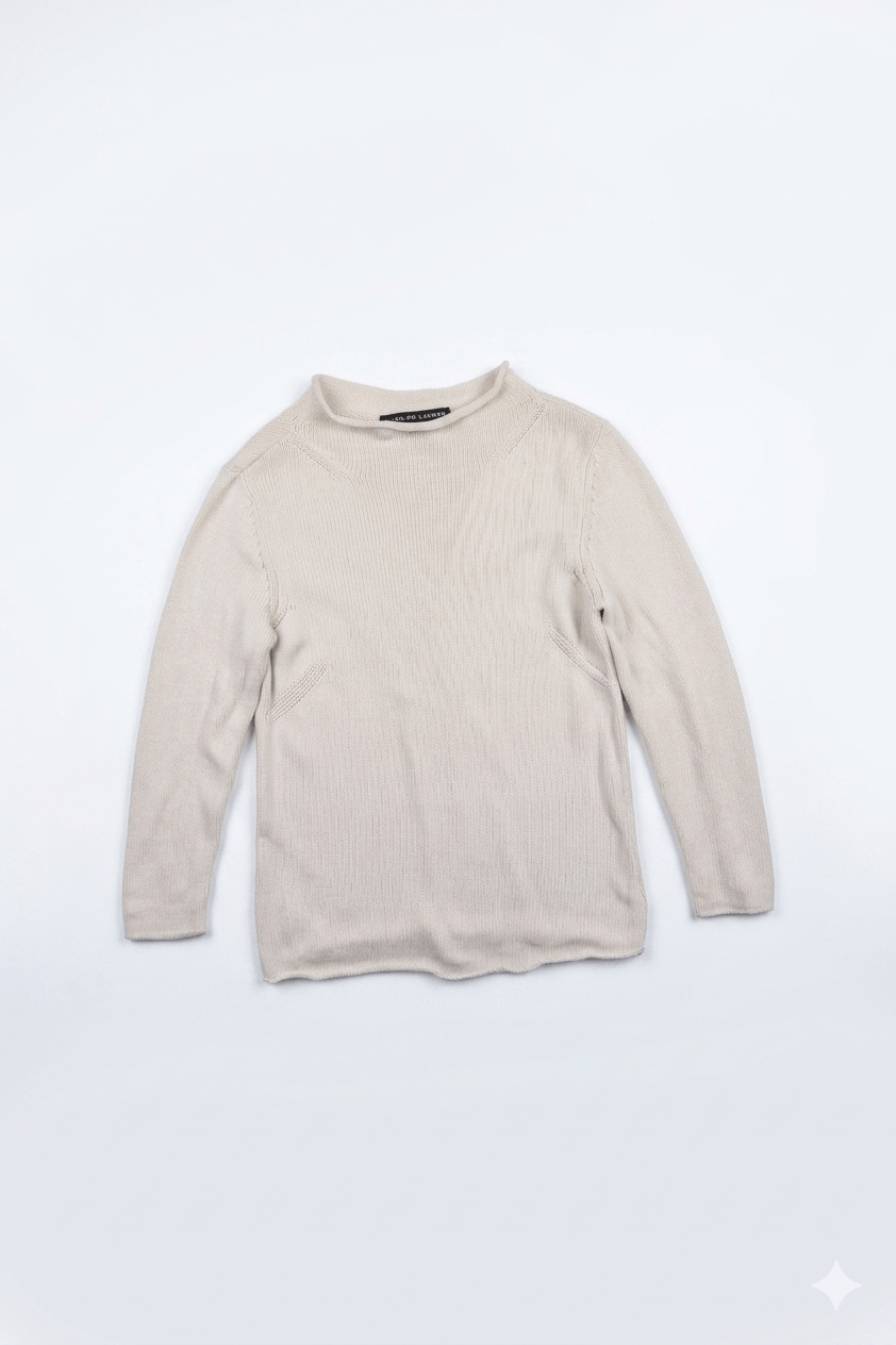 Ralph Lauren Women's Ralph Lauren Knit Cotton Mock Neck Sweater Size S / US 4 / IT 40 - 1 Thumbnail