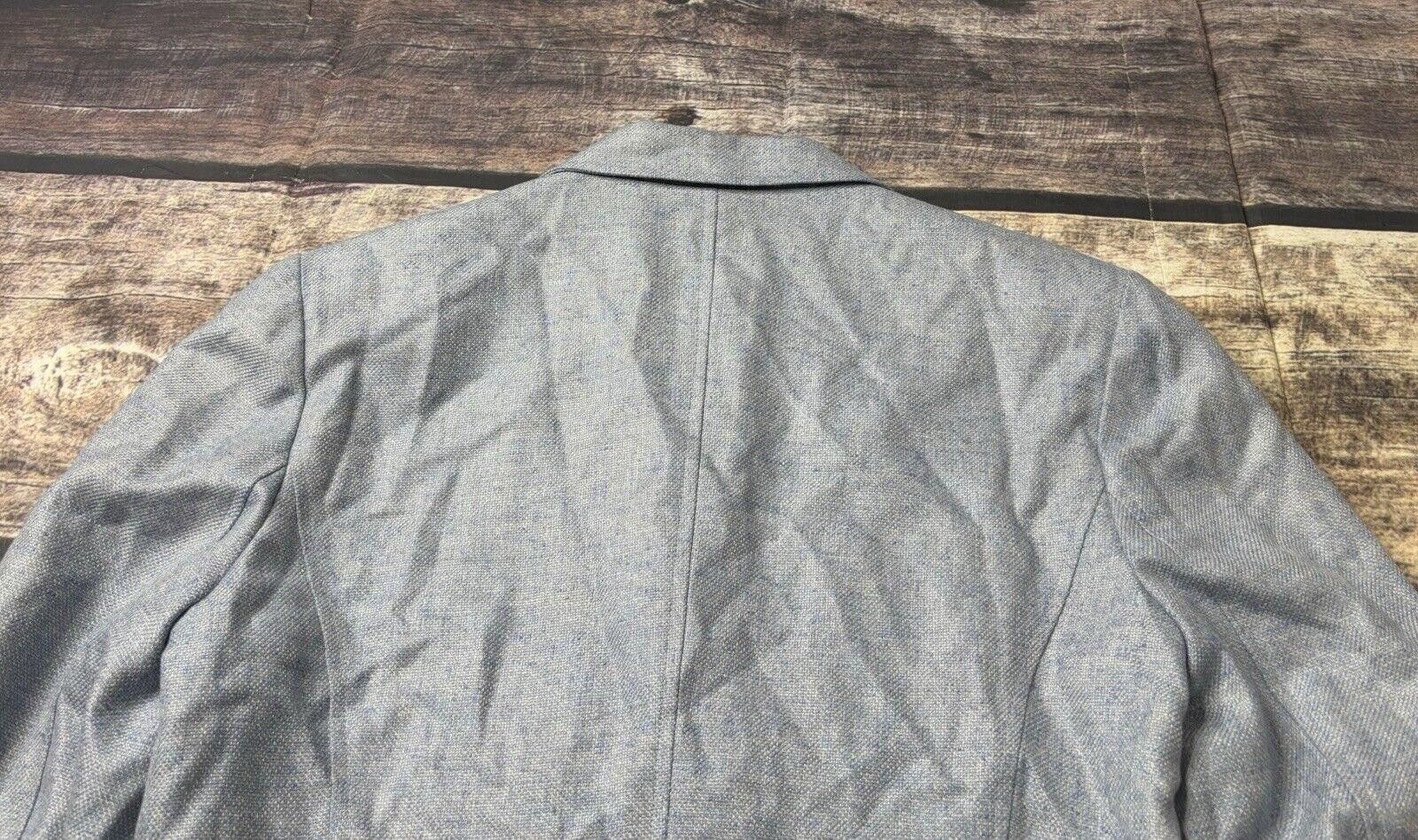 Lands' End Lands End Blazer Jacket Women's Size 14 Silk Linen Wool Blue Size XL / US 12-14 / IT 48-50 - 8 Thumbnail