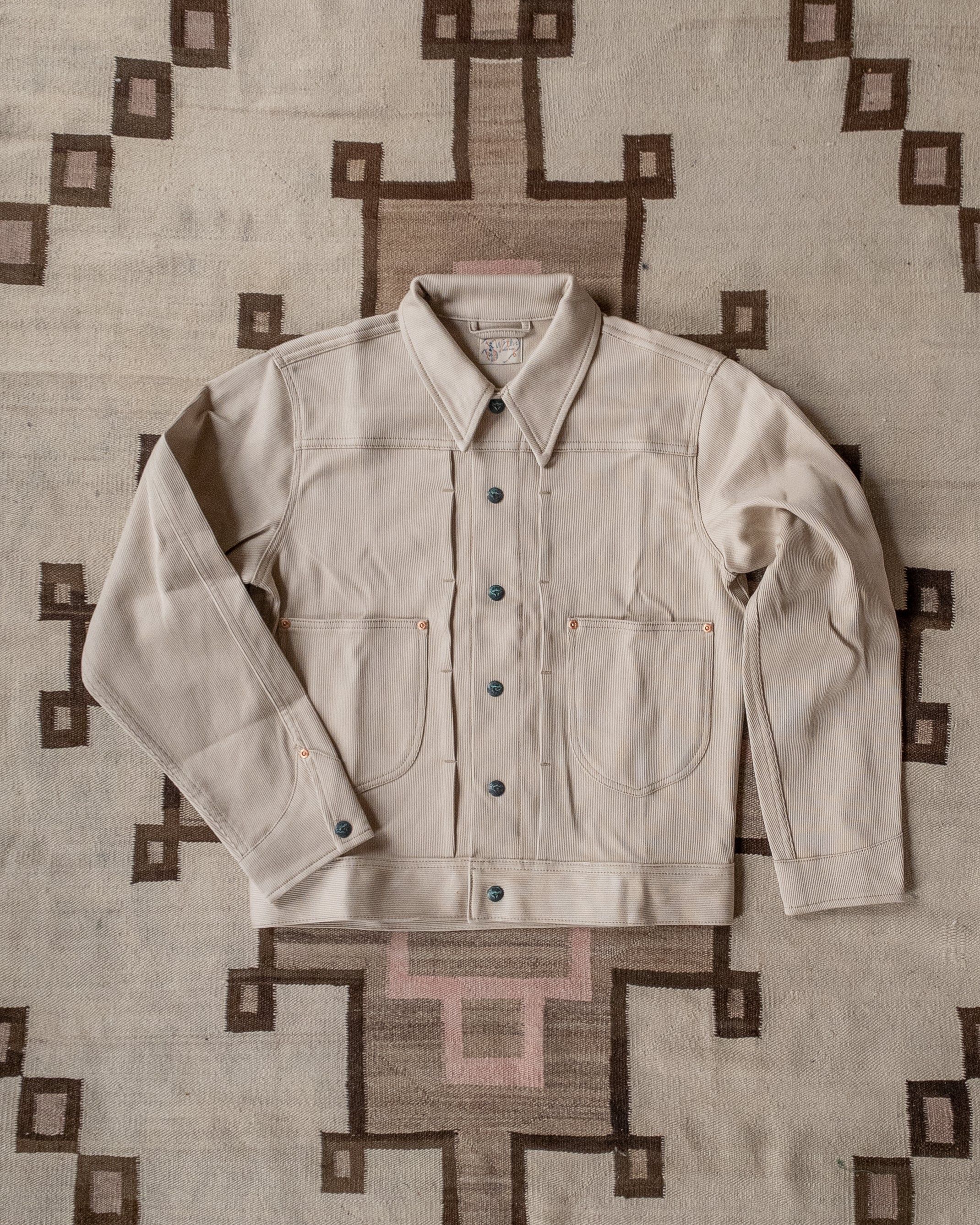 WYTHE 💚 Wythe Bedford Cord Ranch Jacket Off White USA Medium NEW Size US M / EU 48-50 / 2 - 1 Thumbnail