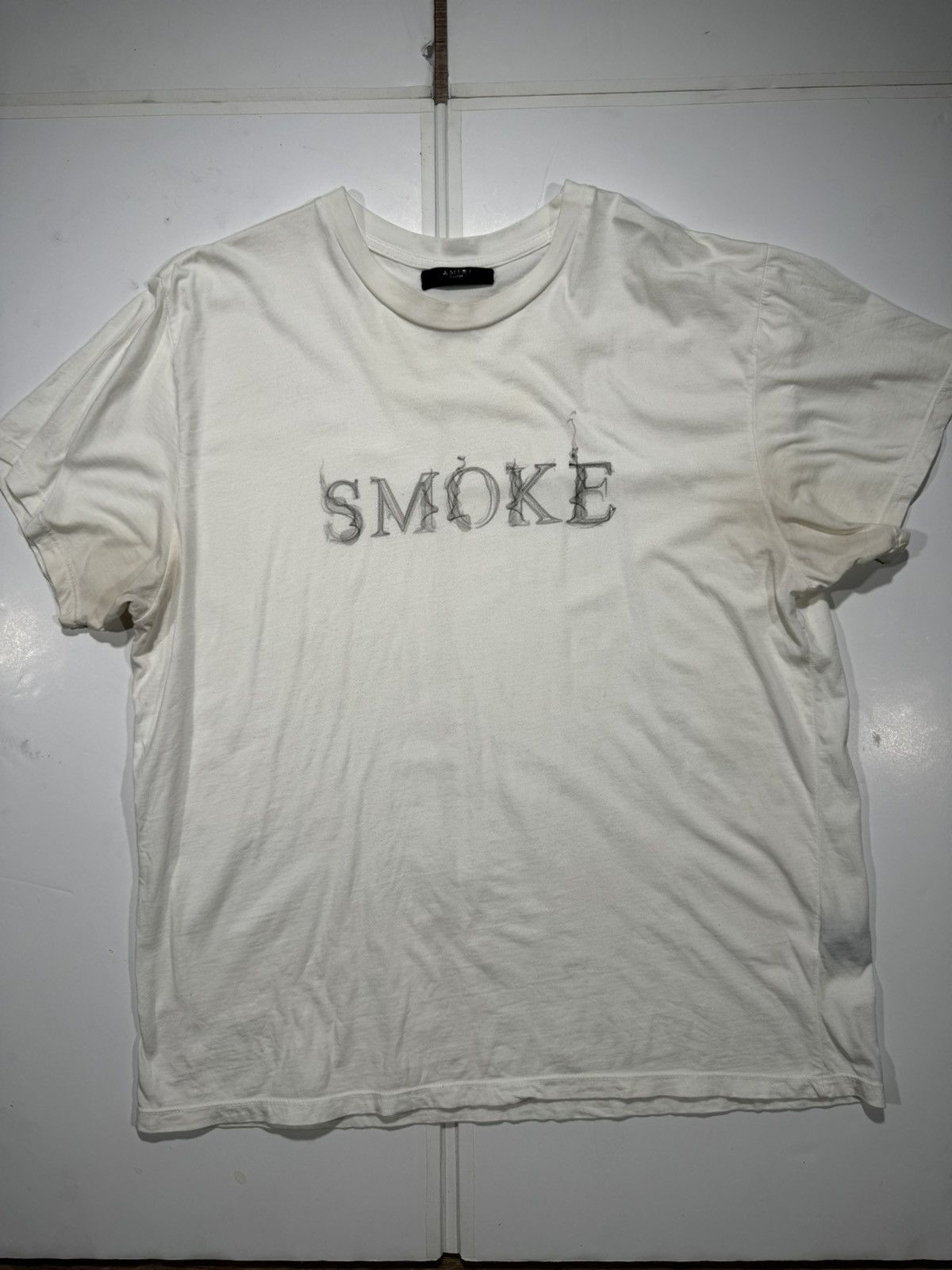 Amiri Amiri 'Smoke' Tee Sz XL Size US XL / EU 56 / 4 - 1 Thumbnail