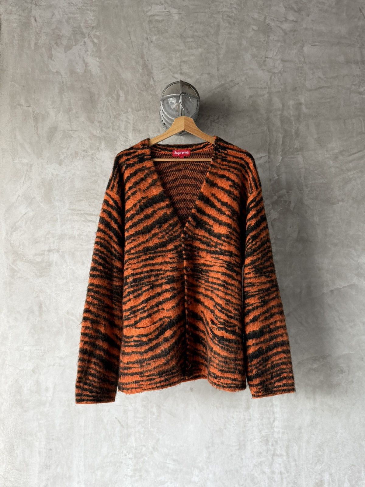 Supreme Supreme Woven Leather Zip Cardigan | Grailed