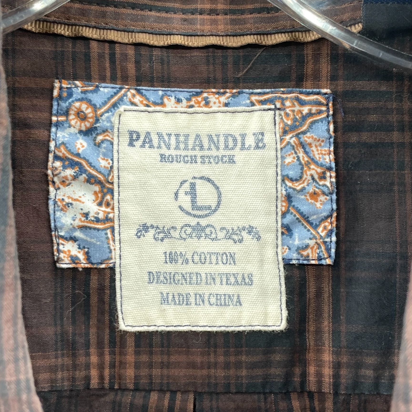 Vintage VINTAGE Panhandle Western Shirt Men’s Large Cropped Cowboy Outdoor Rodeo Workwear Office Size US L / EU 52-54 / 3 - 5 Thumbnail
