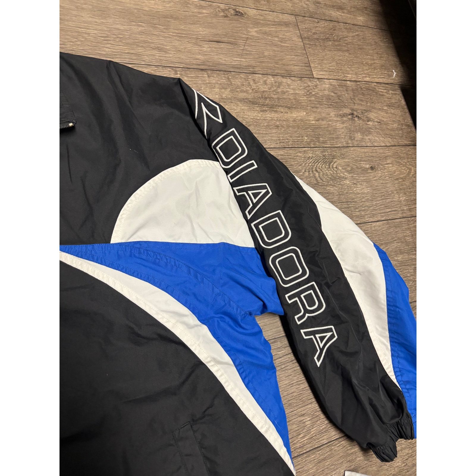 Diadora × Vintage Vintage Diadora Tracksuit Black Blue Sz XL 90s Size US XL / EU 56 / 4 - 3 Thumbnail