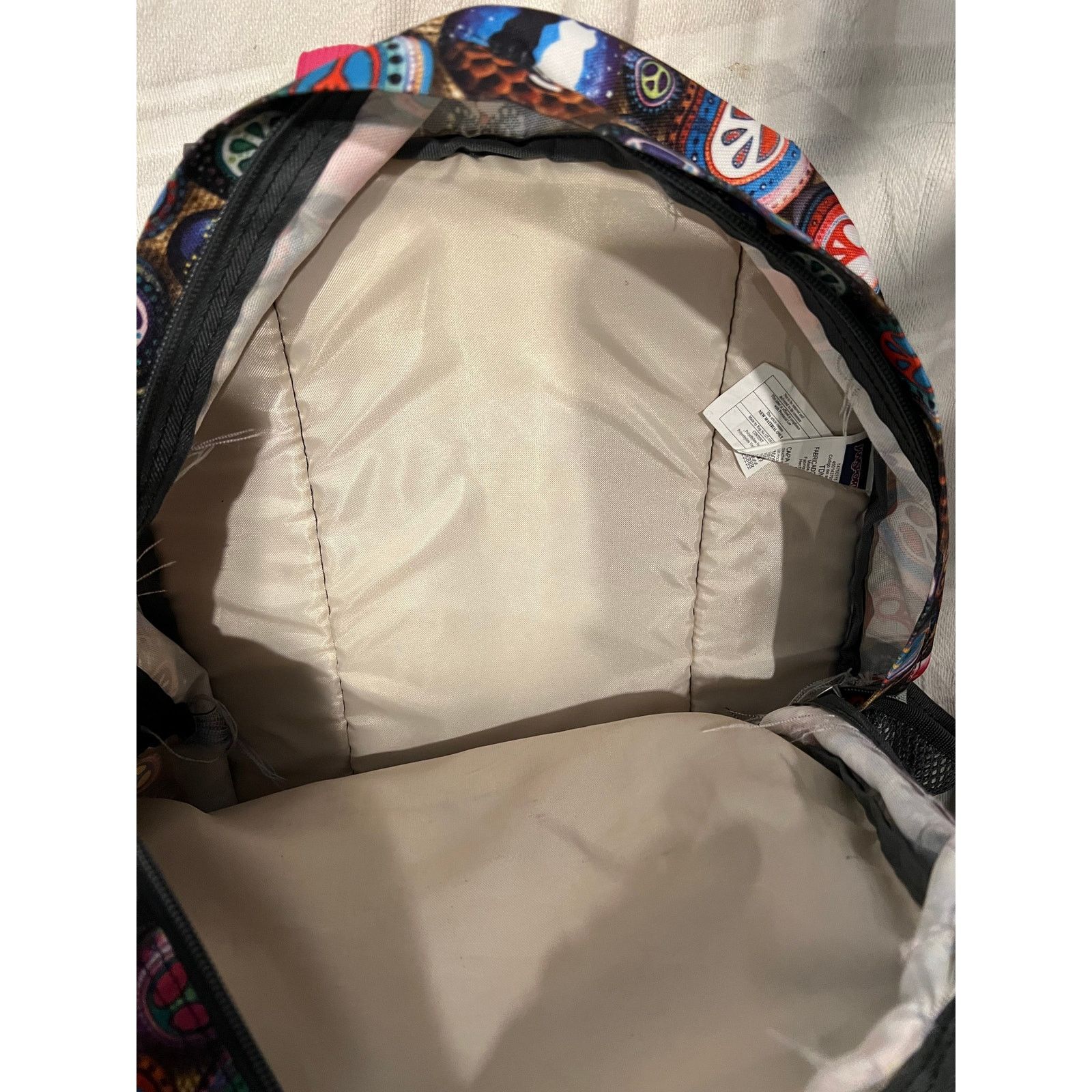 Jansport JanSport Big Student 3 Section Peace Sign Pattern Backpack Size 30 - 5 Thumbnail