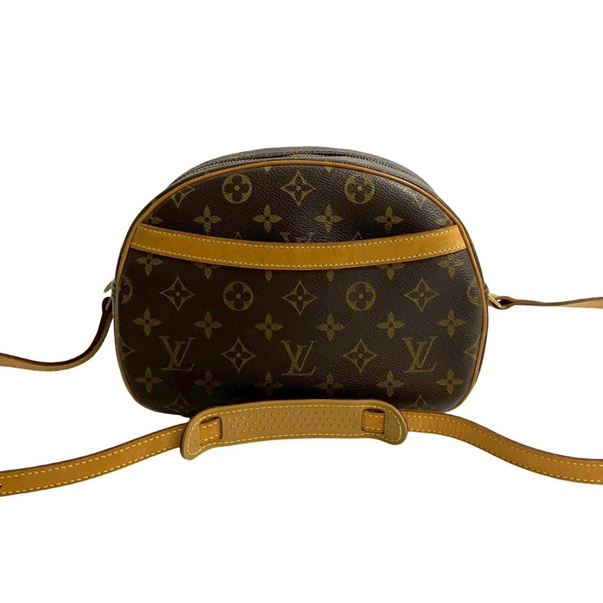 Louis Vuitton LOUIS VUITTON Blois Monogram Leather Mini Shoulder Bag/Pochette/Sacoche in Brown (08661) Size ONE SIZE - 1 Thumbnail