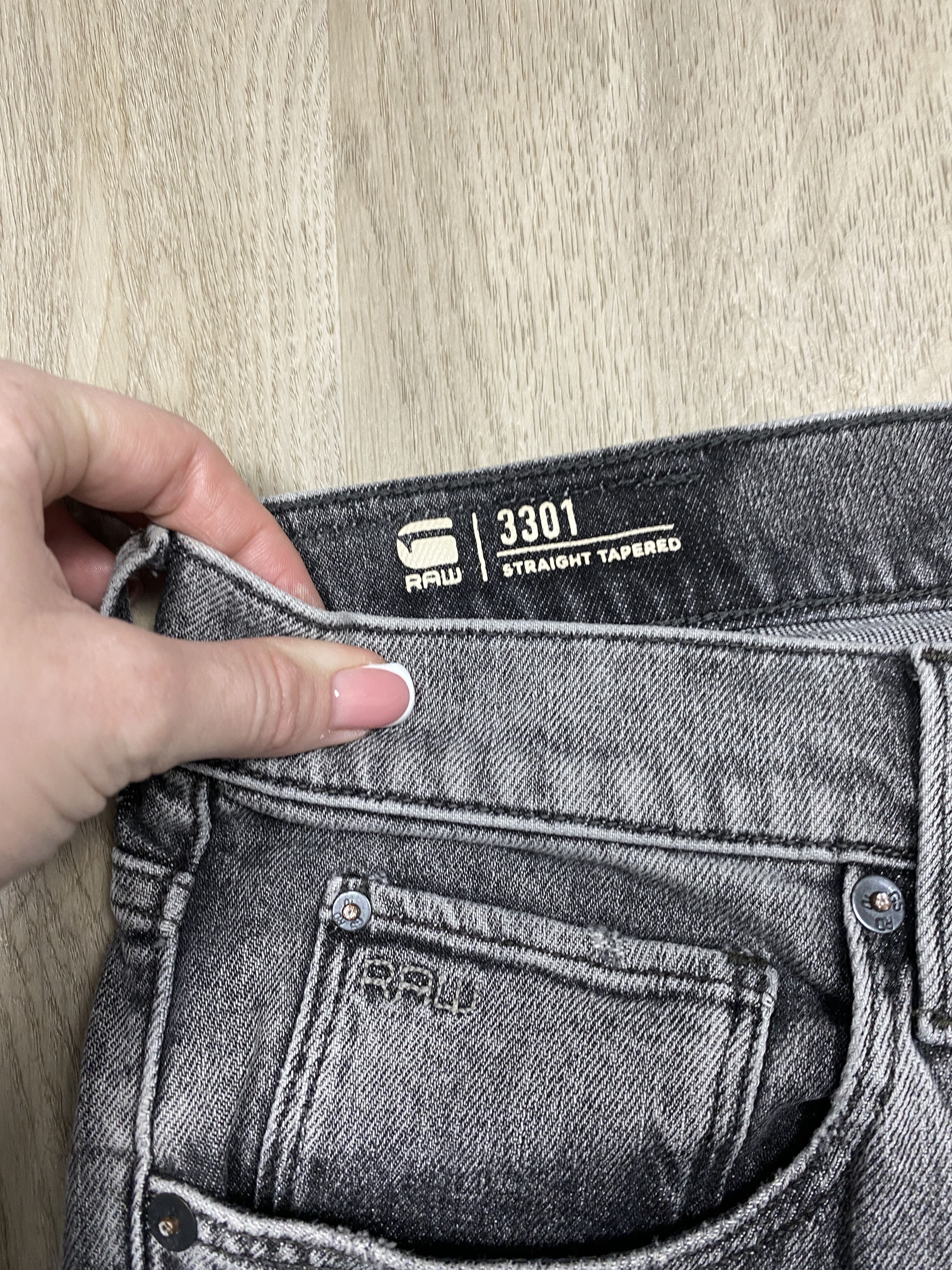 G-Star G Star Raw Mens Straight Tapered Denim Pants Jeans Size US 33 - 3 Thumbnail