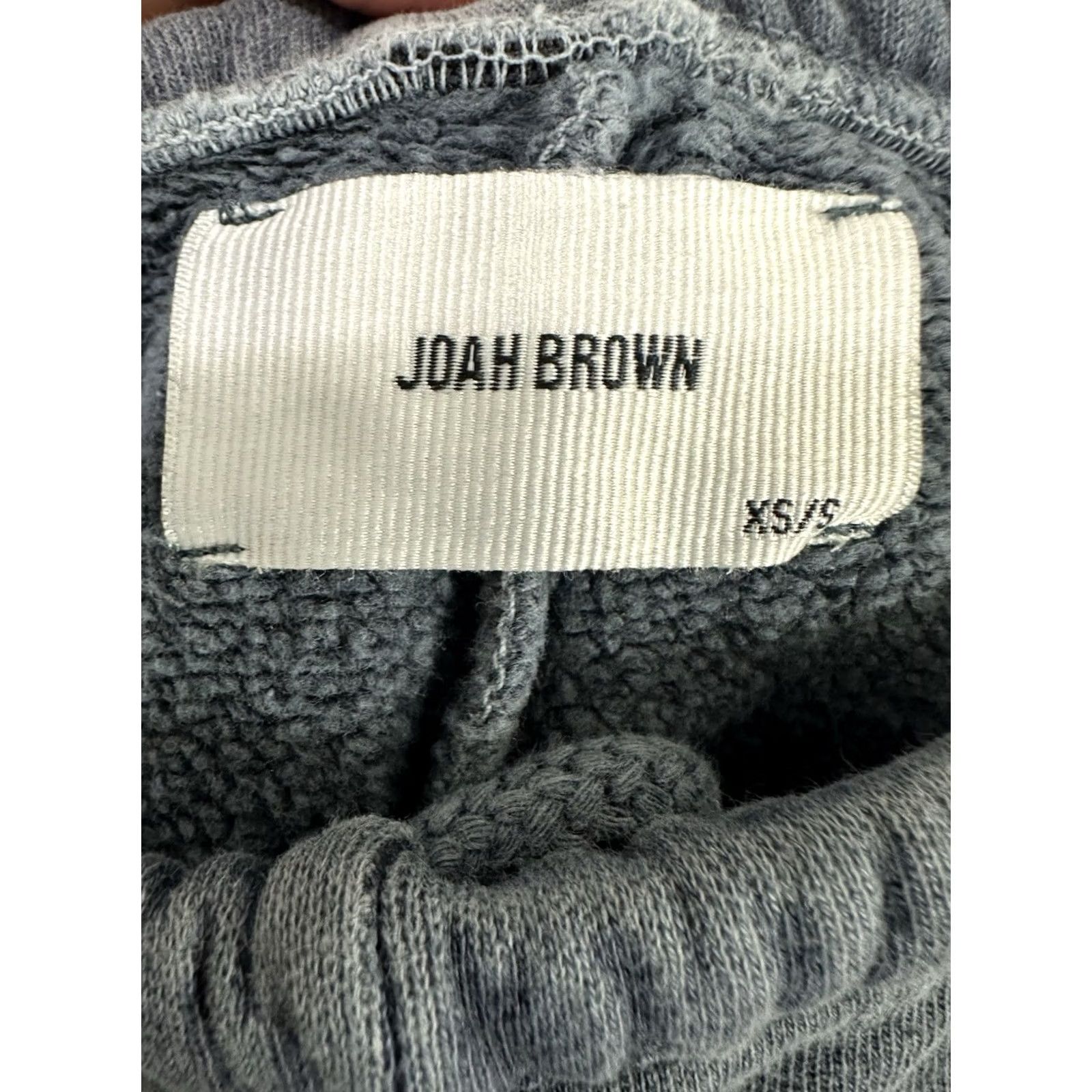 Vintage Joah Brown Sweatpants Women XS/S Faded Blue High Rise Drawstring Pockets Size 28" / US 6 / IT 42 - 3 Thumbnail
