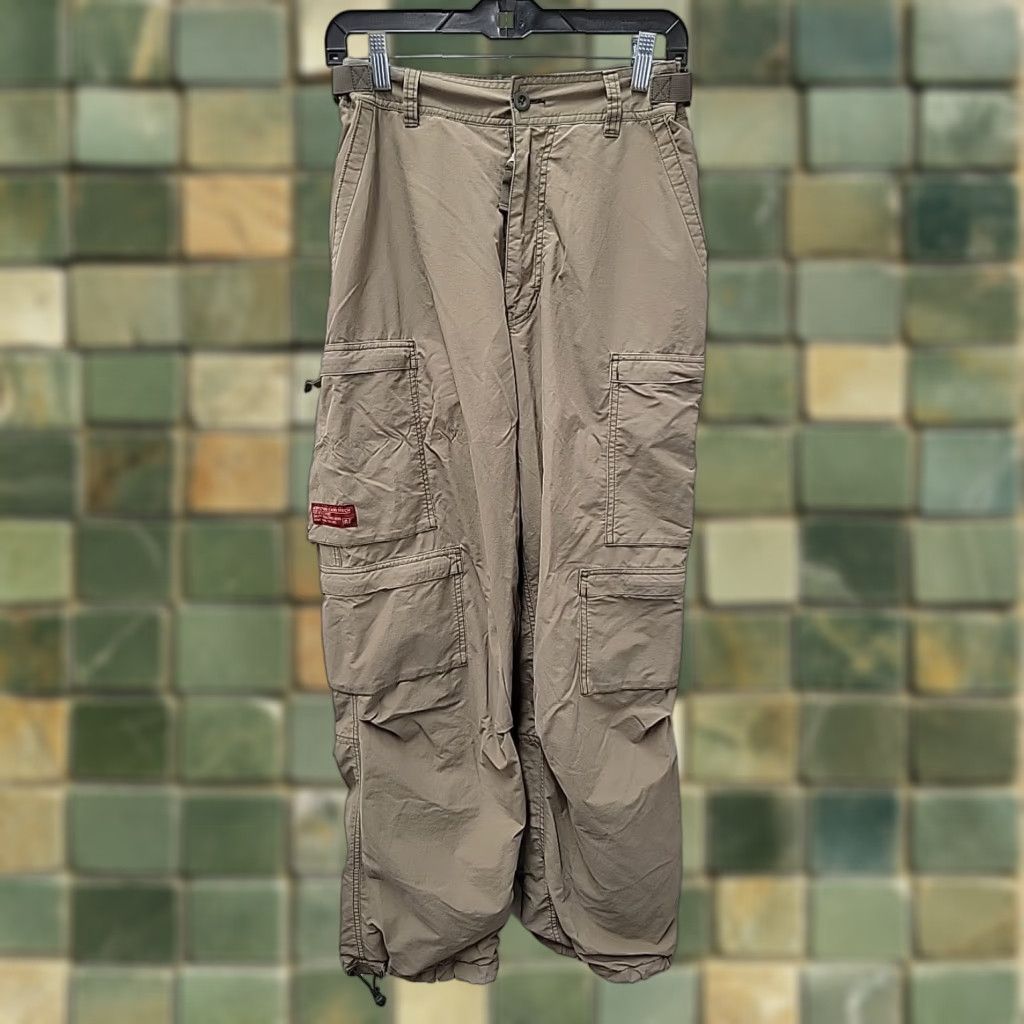 Abercrombie & Fitch VINTAGE Abercrombie & Fitch Cargo Utility Pants Mens S Khaki Cargo Mens Small 34x31 Size US 29 - 1 Thumbnail