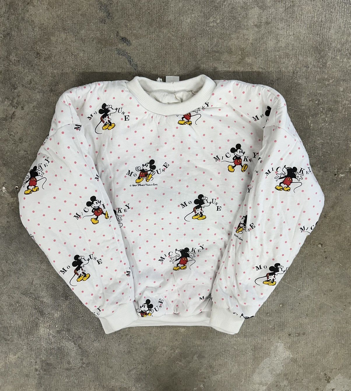 Disney × Mickey Mouse × Vintage Vintage 80s Disney Minnie Mouse Reversible Sweatshirt READ Size M / US 6-8 / IT 42-44 - 3 Thumbnail