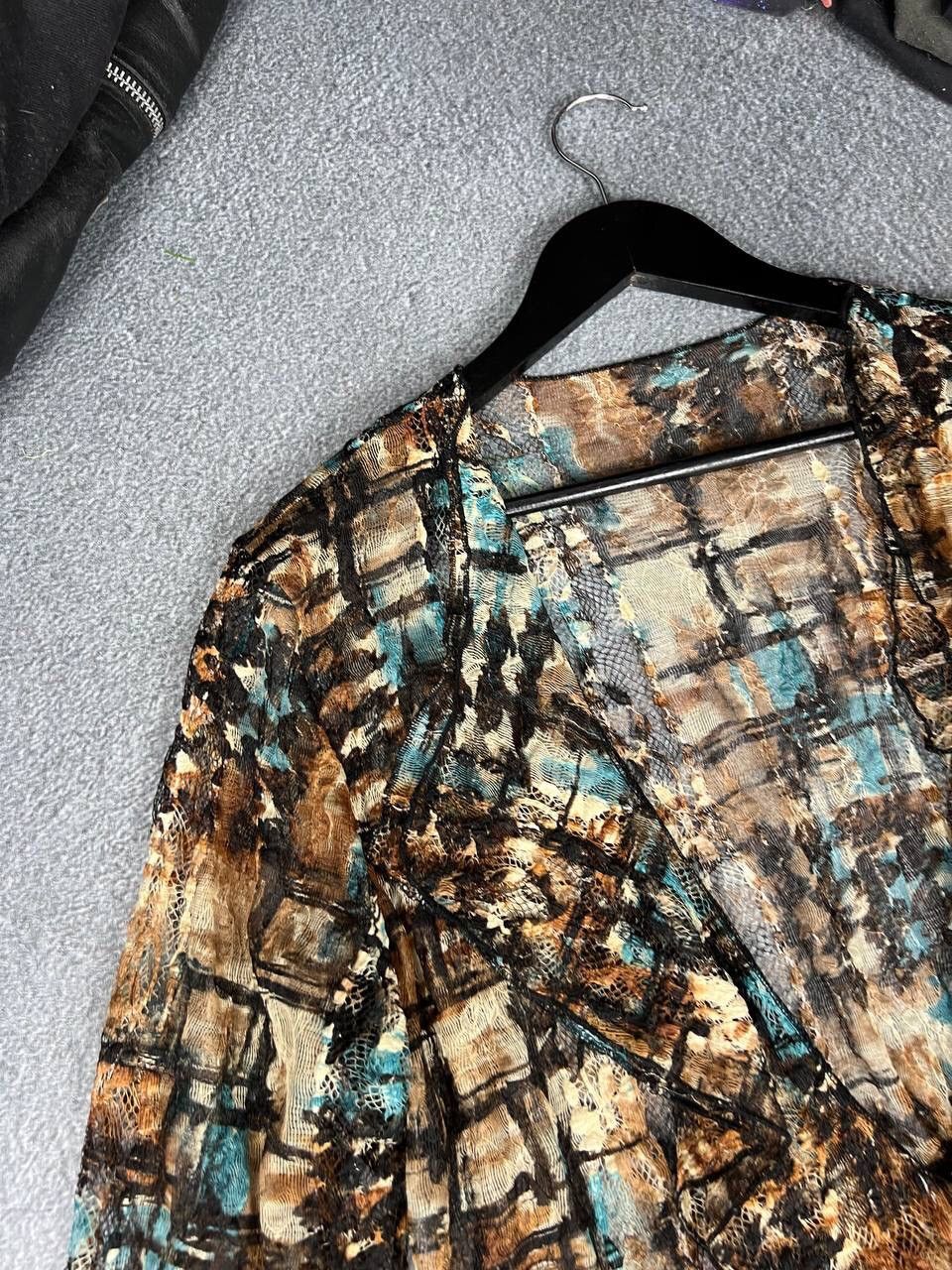 Japanese Brand Avant Garde Y2K Floral Design Blouse Size M / US 6-8 / IT 42-44 - 2 Thumbnail