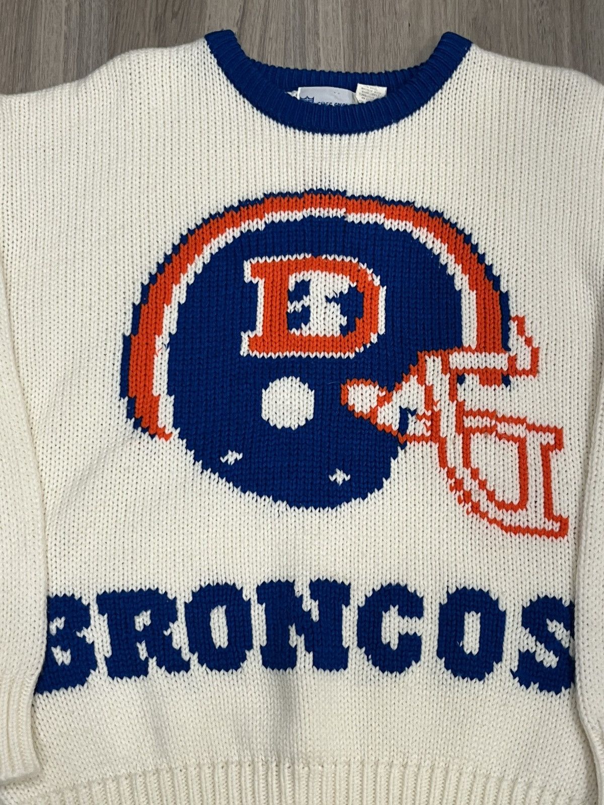NFL Vintage 80s NFL Denver Broncos Acrylic Knit Sweater Size US M / EU 48-50 / 2 - 3 Thumbnail