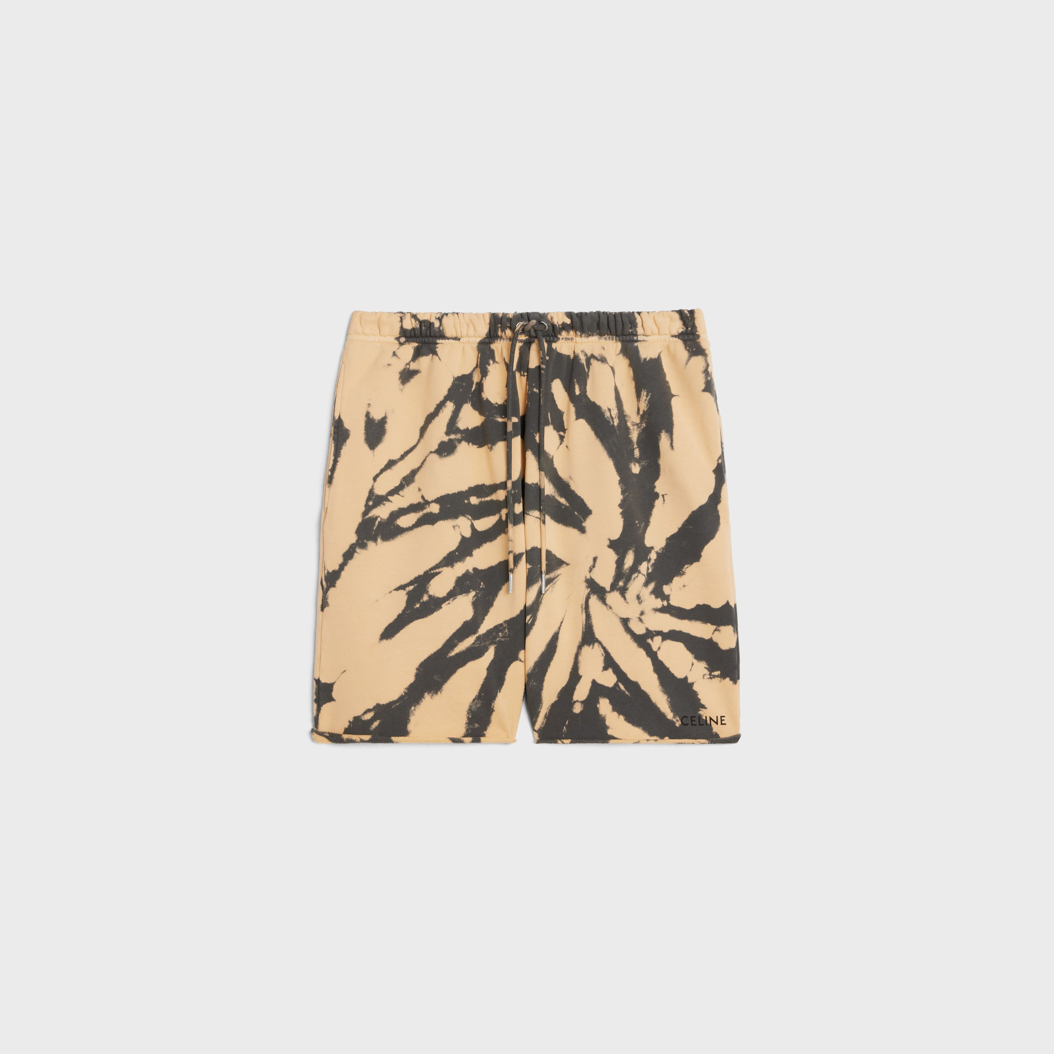 Celine o1bcso1str1124 Tie-Dye Cotton Fleece Short Size US 38 / EU 54 - 1 Thumbnail