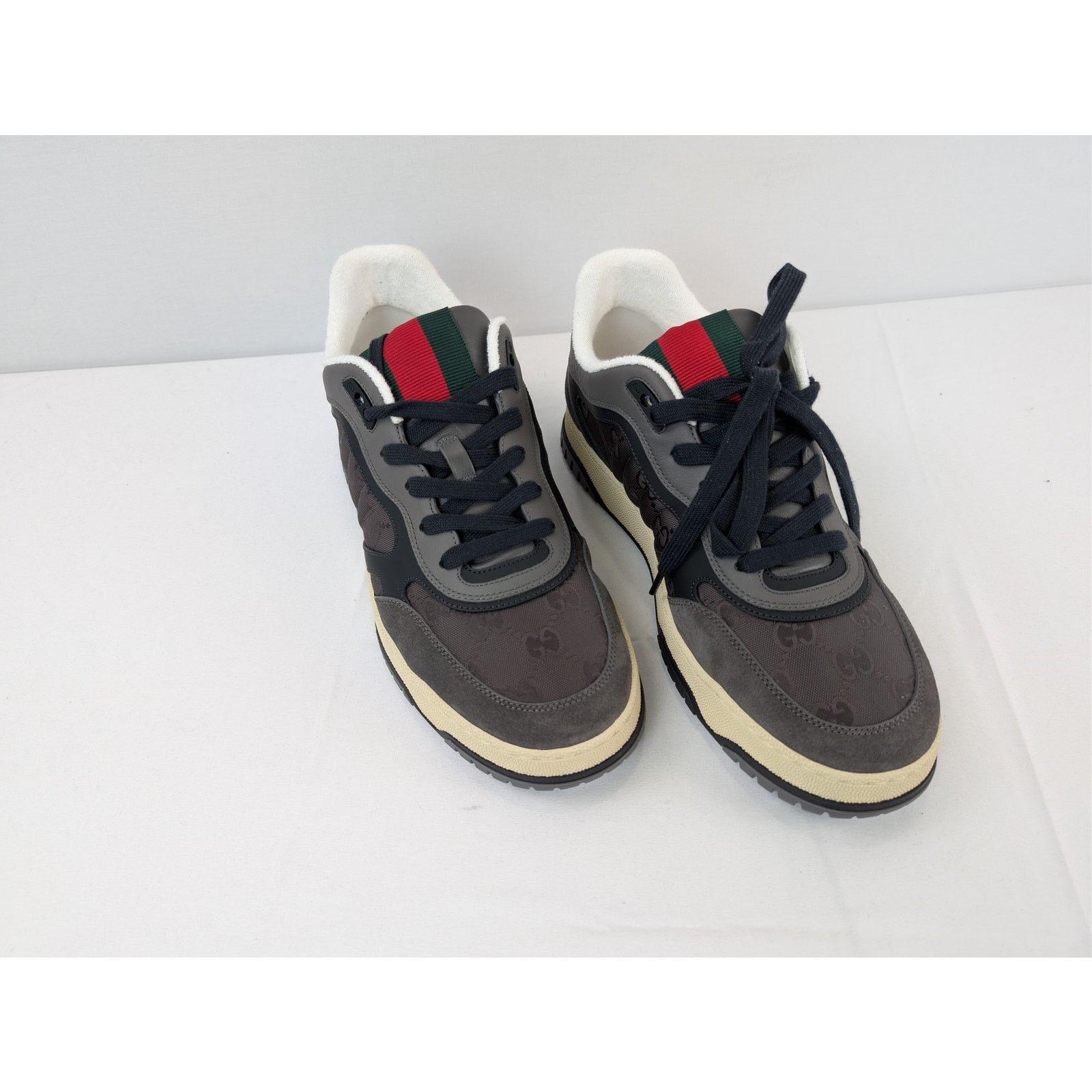 Gucci o1rshd1 GG nylon with suede and leather trims sneakers Size US 11.5 / EU 44-45 - 6 Thumbnail
