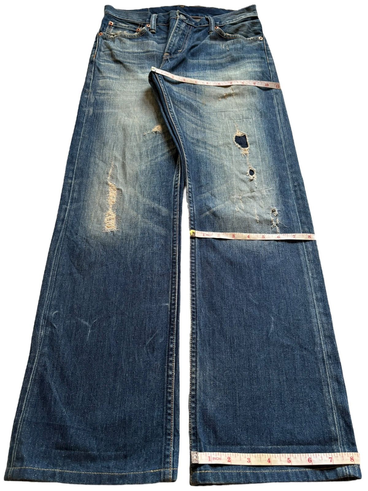 Levi's Vintage 90s Levis 505 Patch Faded Wash Loose Baggy Jeans Size US 30 / EU 46 - 16 Thumbnail