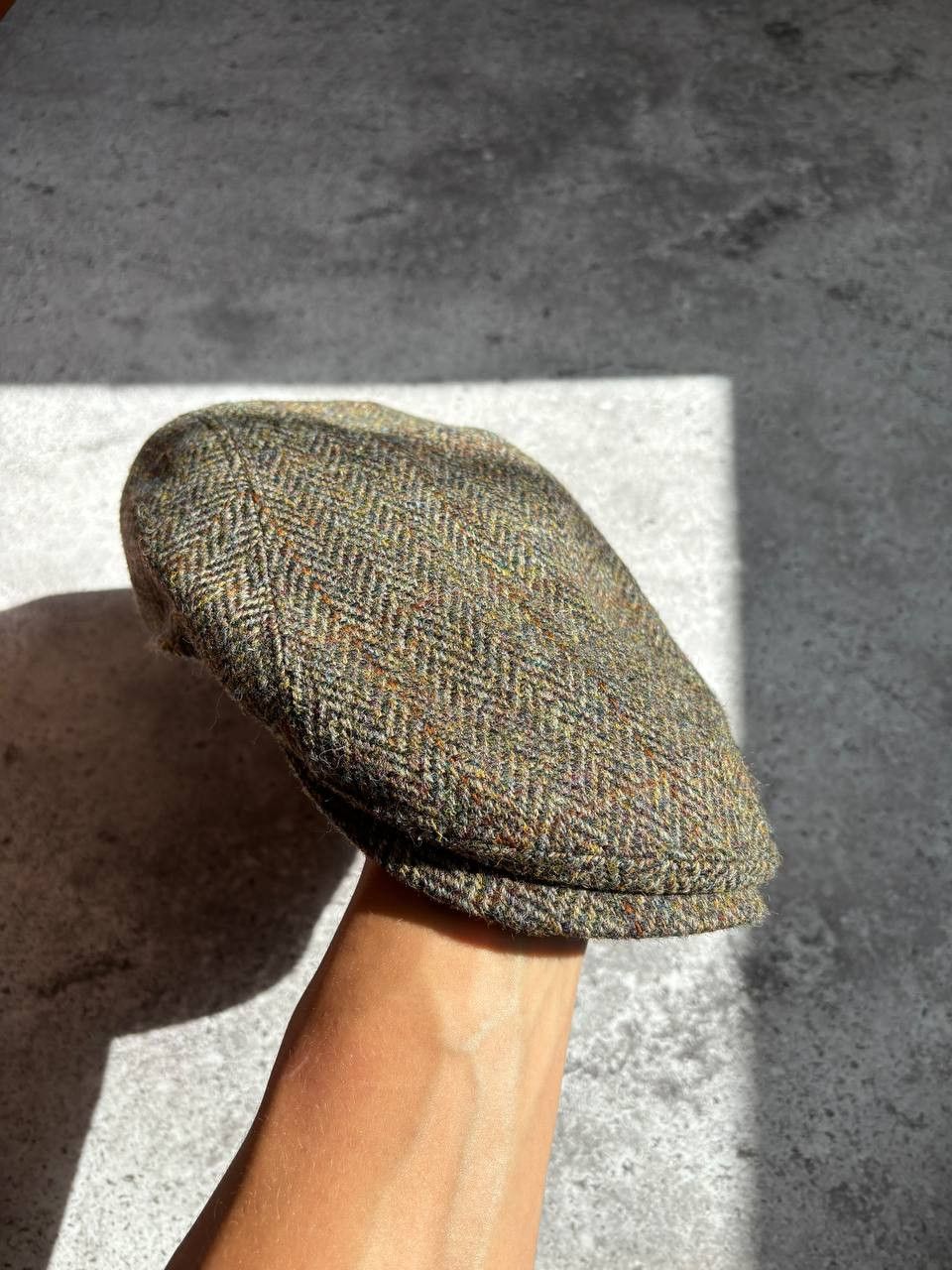 Bates Hats × Harris Tweed × Vintage New Harris Tweed Wool Flat Hat Cap Size ONE SIZE - 2 Thumbnail