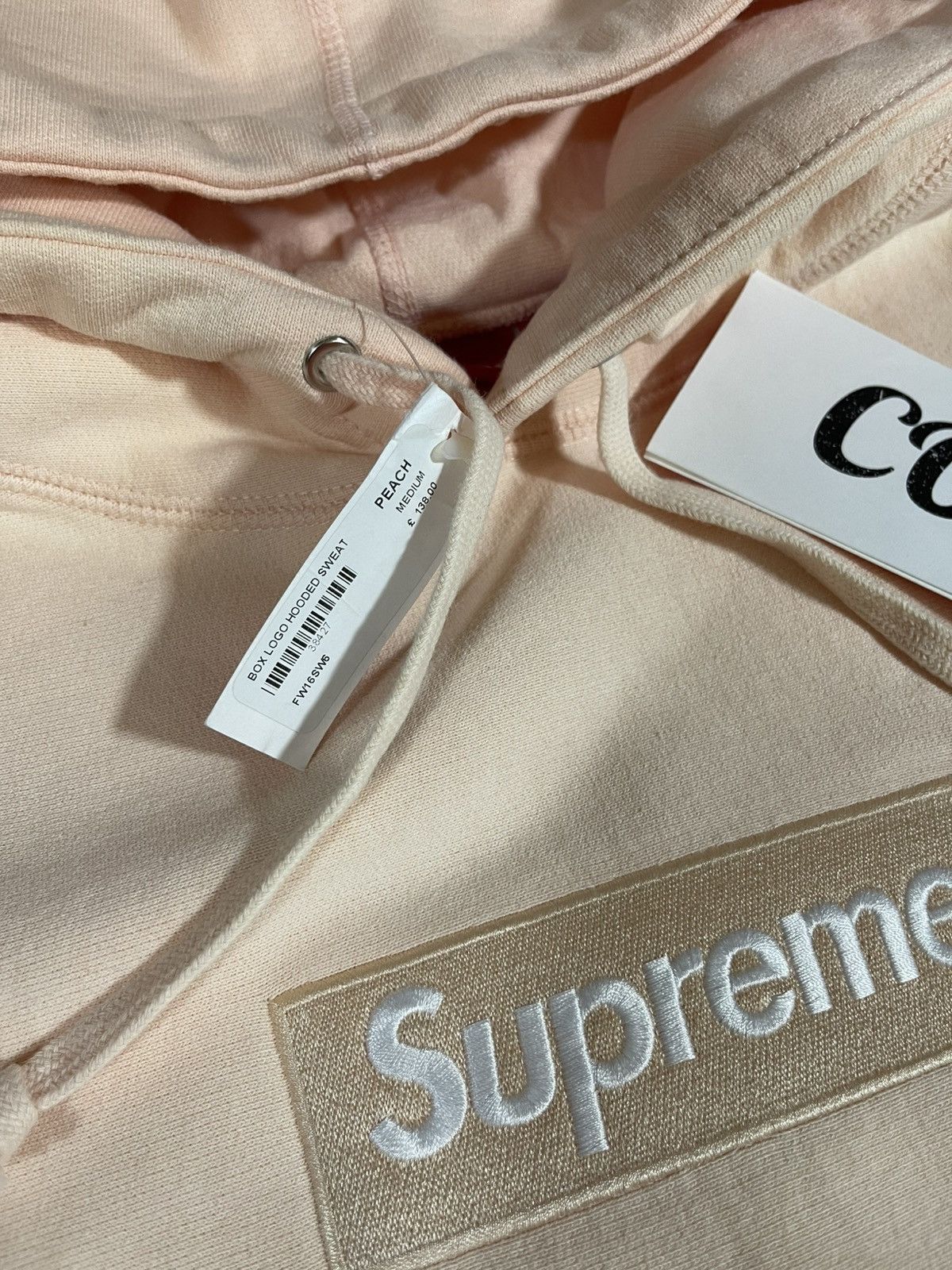 Supreme 2016FW Supreme Box Logo Hoodie Hooded Sweatshirt Peach Pink Size US M / EU 48-50 / 2 - 5 Thumbnail