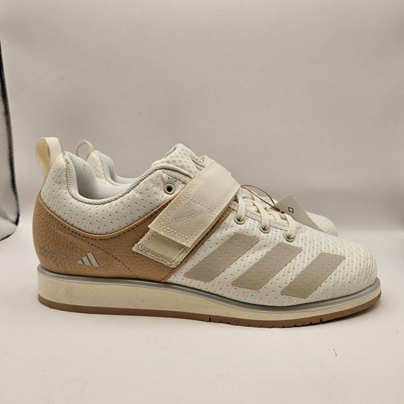 Adidas ADIDAS MEN'S 7 ADIPOWER III WEIGHTLIFTING SANDSTONE IH8235 Size US 7 / EU 40 - 4 Thumbnail