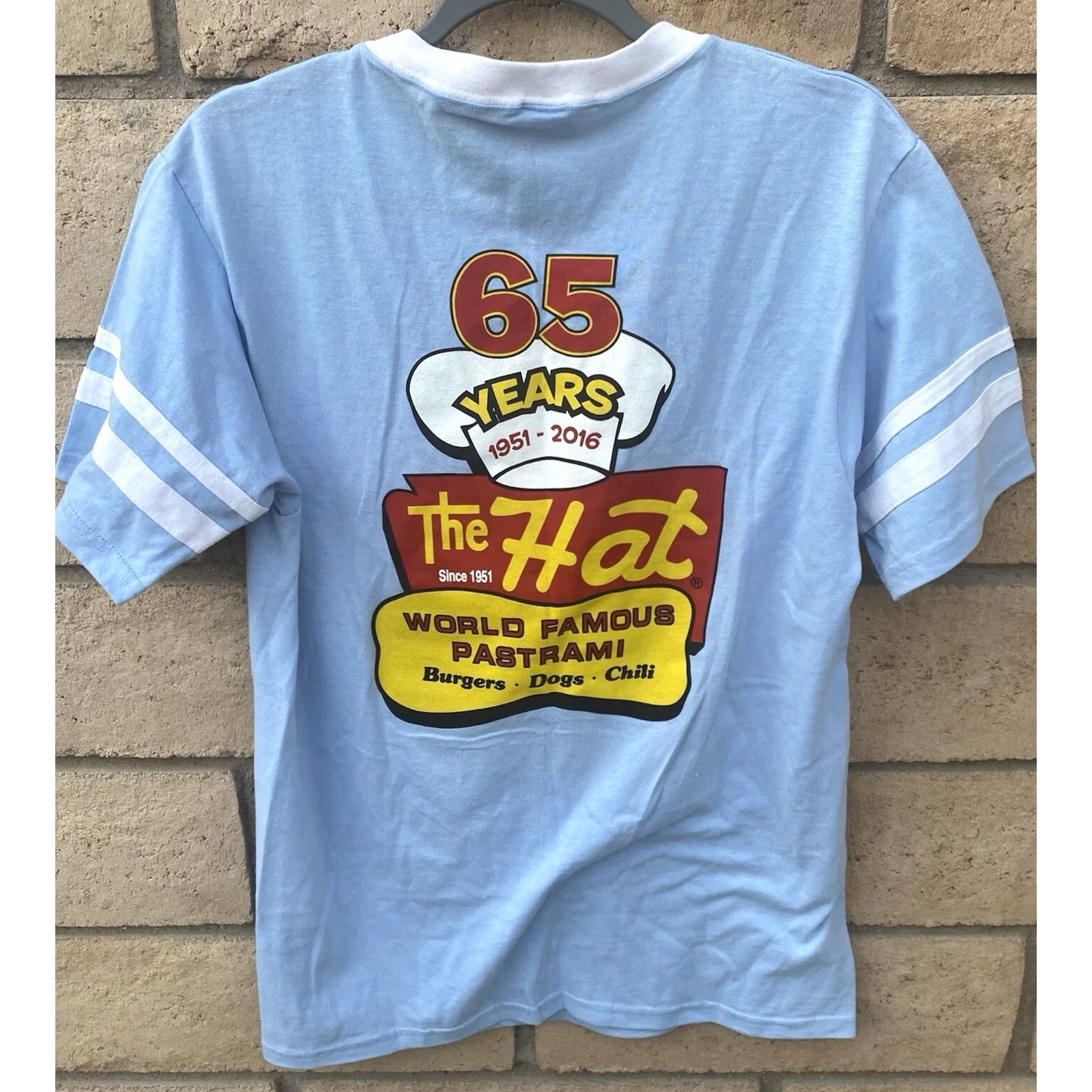 Vintage The Hat World Famous Pastrami Since 1951 T Shirt 65 Years Anniversary Size M Blue Size US M / EU 48-50 / 2 - 6 Thumbnail