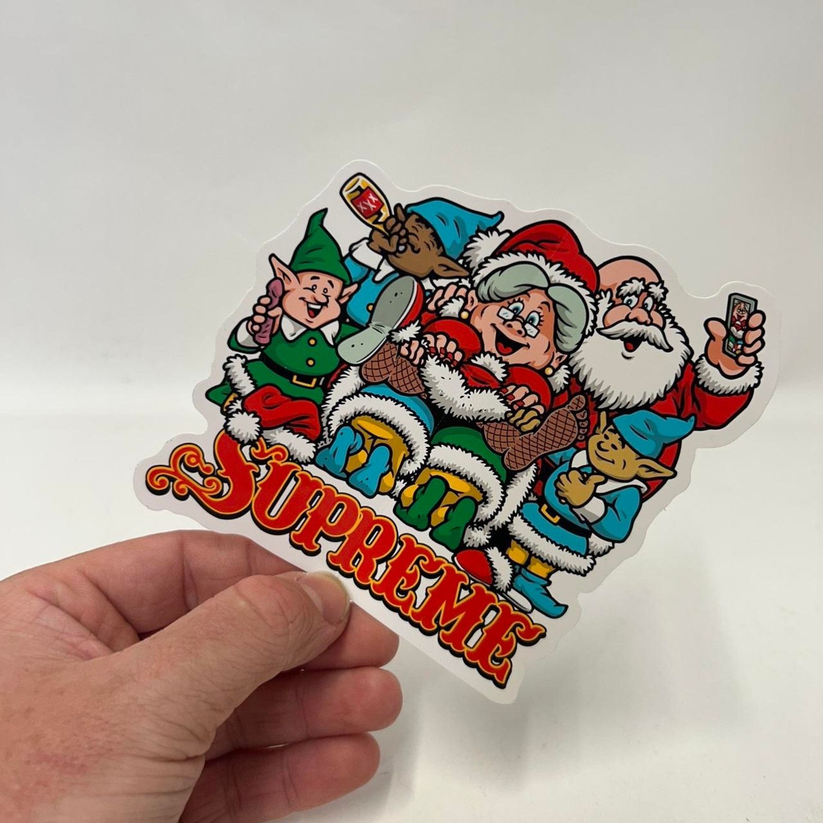 Supreme Supreme Money Box Logo Benjamin Franklin Sticker FW25