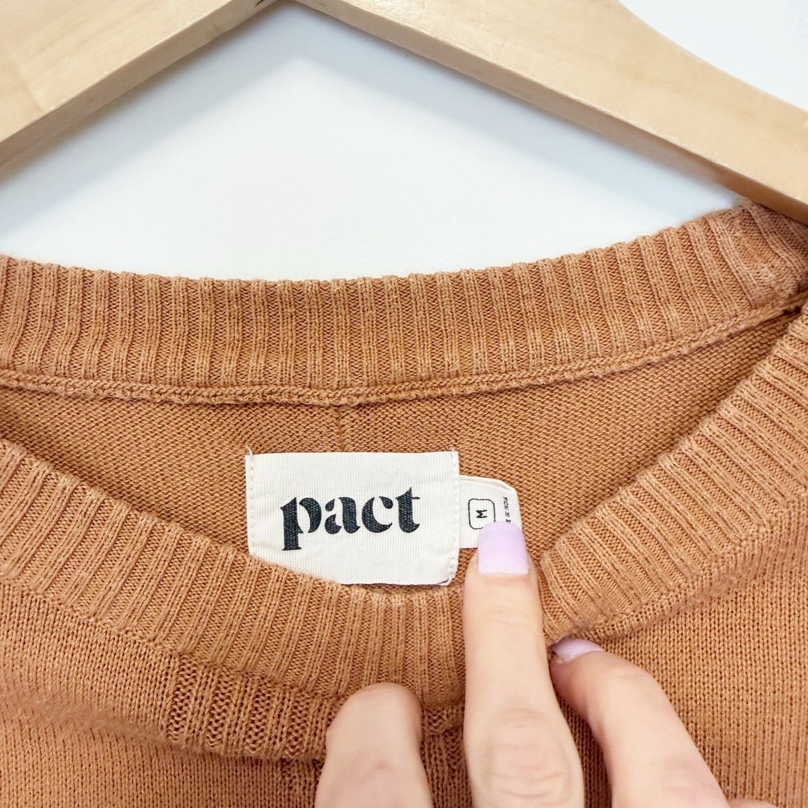 Other Pact Orange Organic Cotton Crewneck Sweater Sz M Size M / US 6-8 / IT 42-44 - 2 Thumbnail