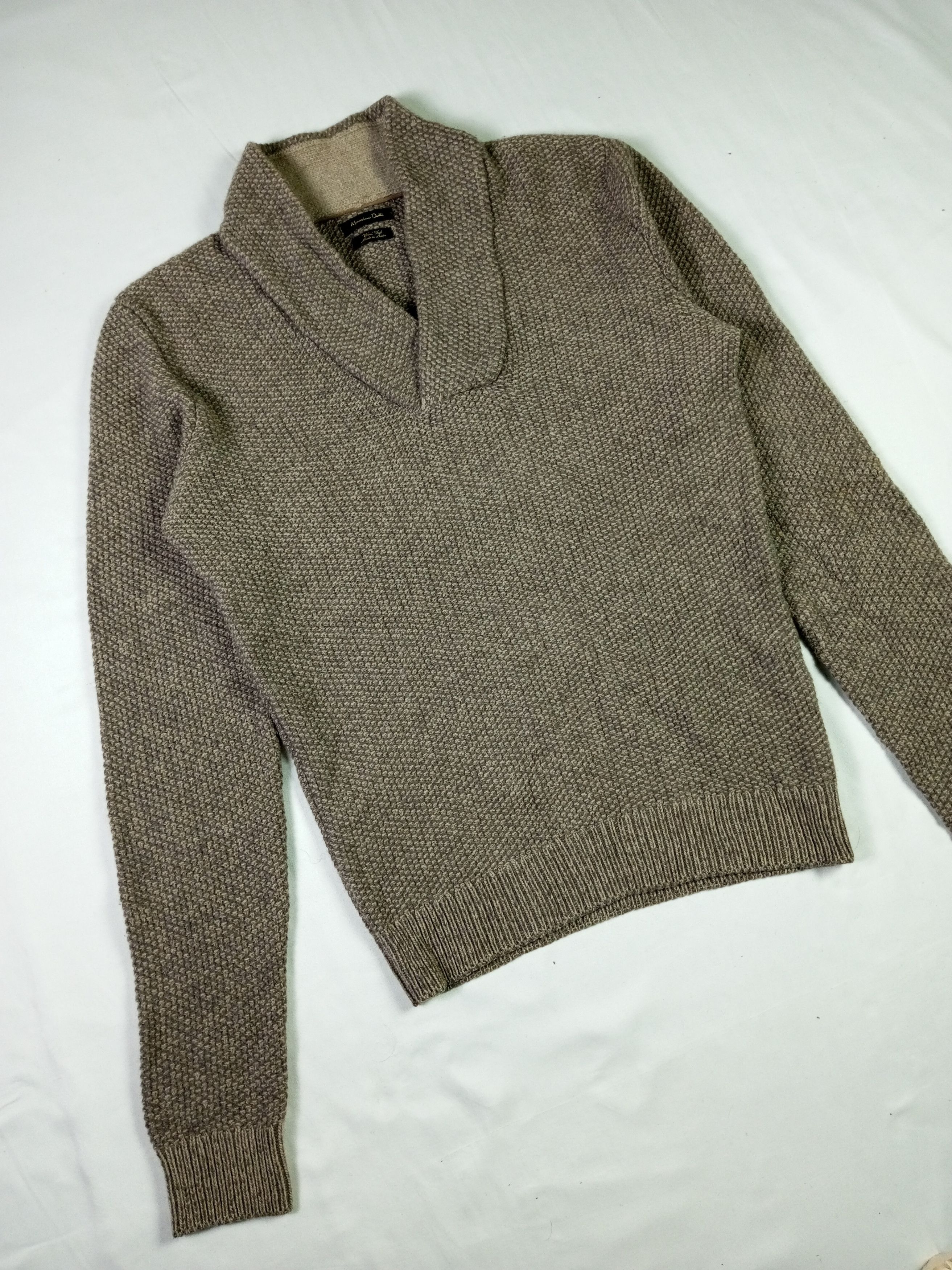 Massimo Dutti × Vintage Vintage Massimo Dutti Brown Knit Wear Size US L / EU 52-54 / 3 - 3 Thumbnail